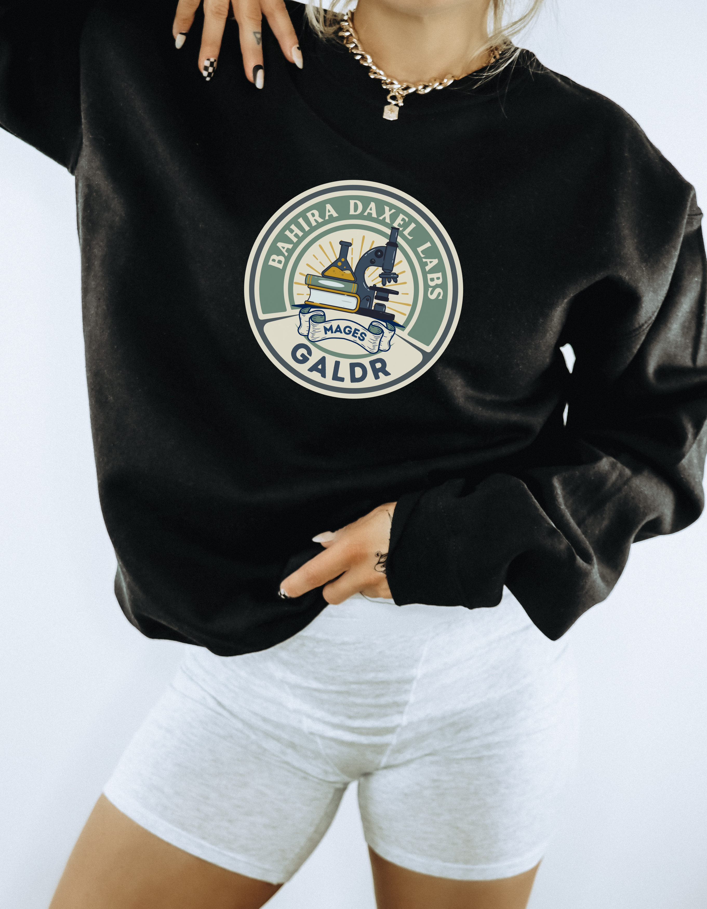 Bahira Labs Crewneck, Heir of Sun and Moon product thumbnail image Bahira Labs Crewneck, Heir of Sun and Moon product thumbnail image