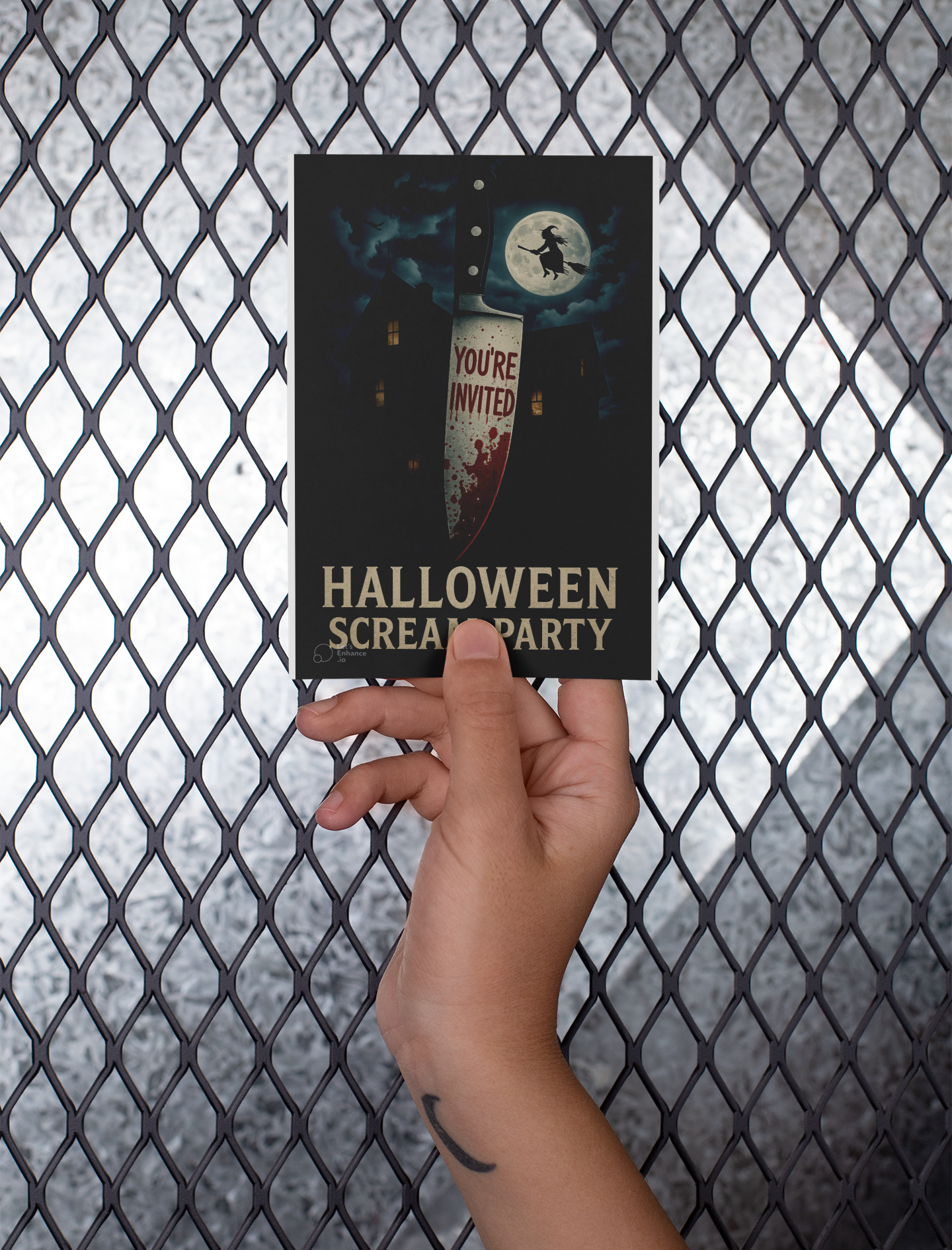 Creepy Greeting Cards for Halloween Parties, Spooky Invitations, Unique Card Sets, Horror-Themed Note Cards, 8, 16, 24 pcs product thumbnail image