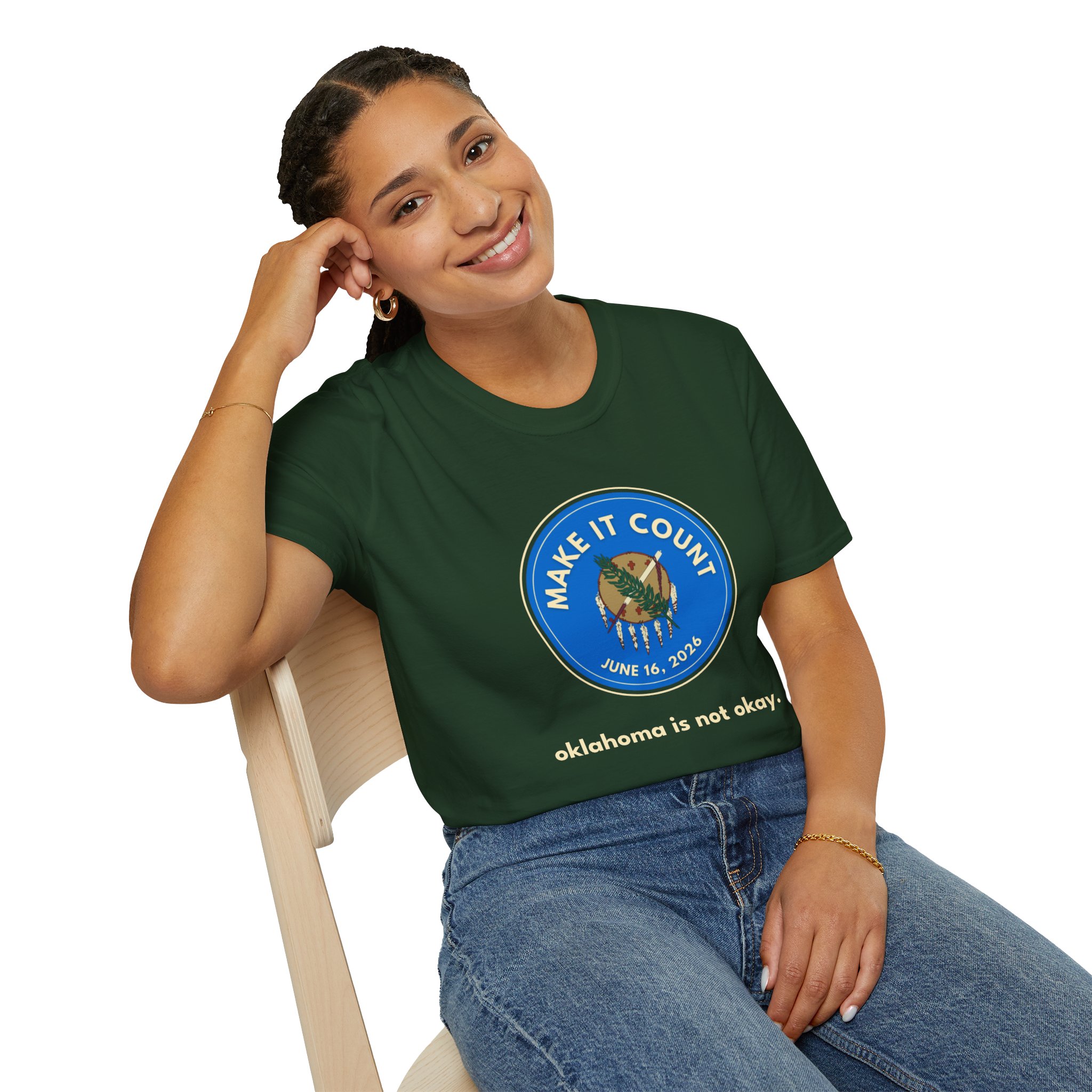 Unisex Tee - Make It Count Oklahoma - Get It Done Unisex Tee - Make It Count Oklahoma - Get It Done