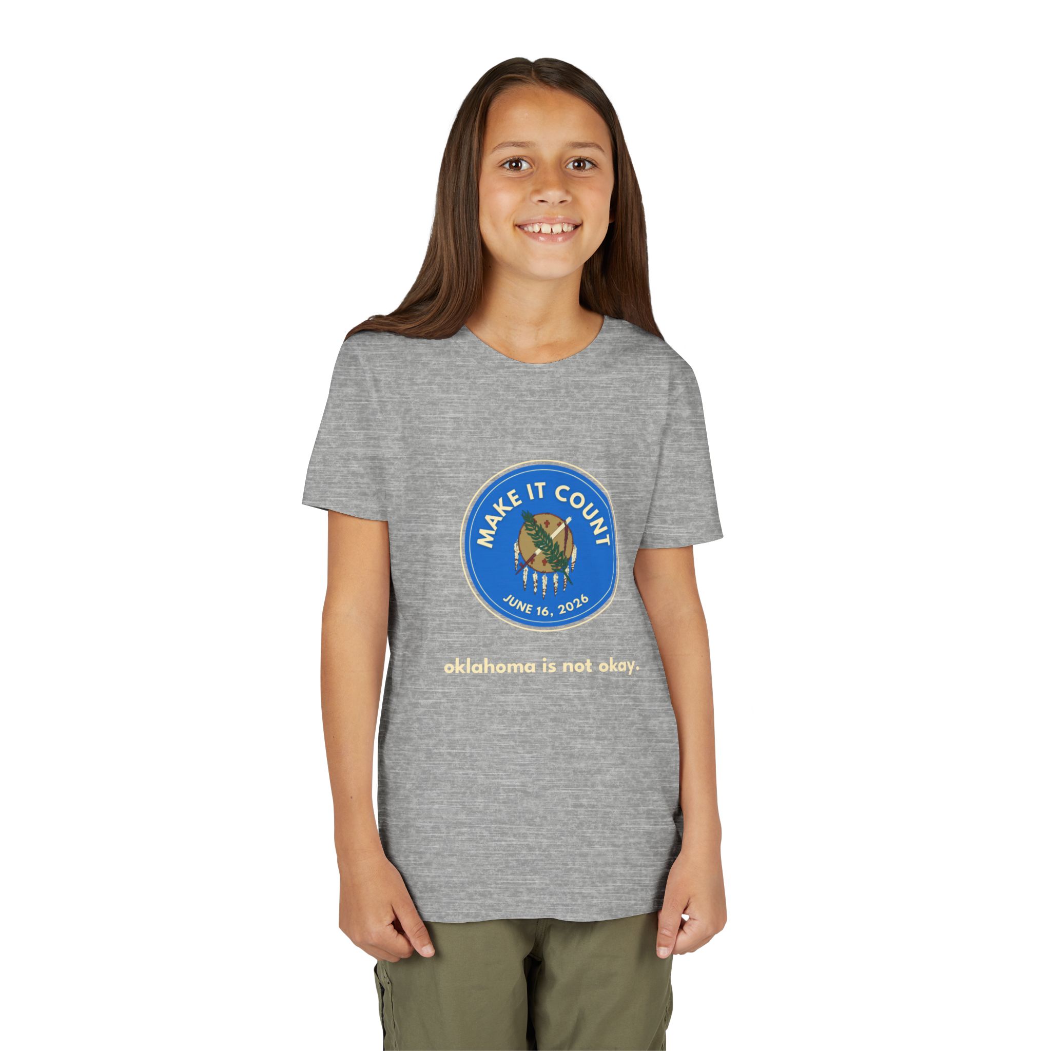 Youth Tee - Make It Count Oklahoma - Get It Done 