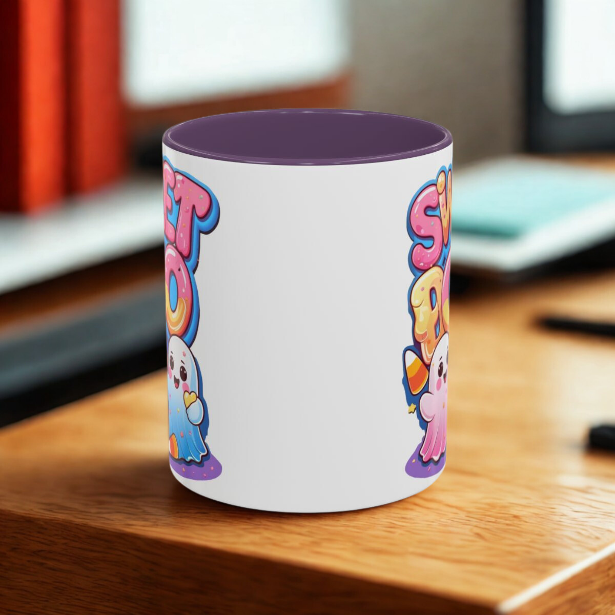 Sweet Boo Accent Coffee Mug Cute Halloween Ghost Mug with Candy | Fun Back-to-School Gift Spooky Season Coffee Cup Fall Drinkware product thumbnail image Sweet Boo Accent Coffee Mug Cute Halloween Ghost Mug with Candy | Fun Back-to-School Gift Spooky Season Coffee Cup Fall Drinkware product thumbnail image