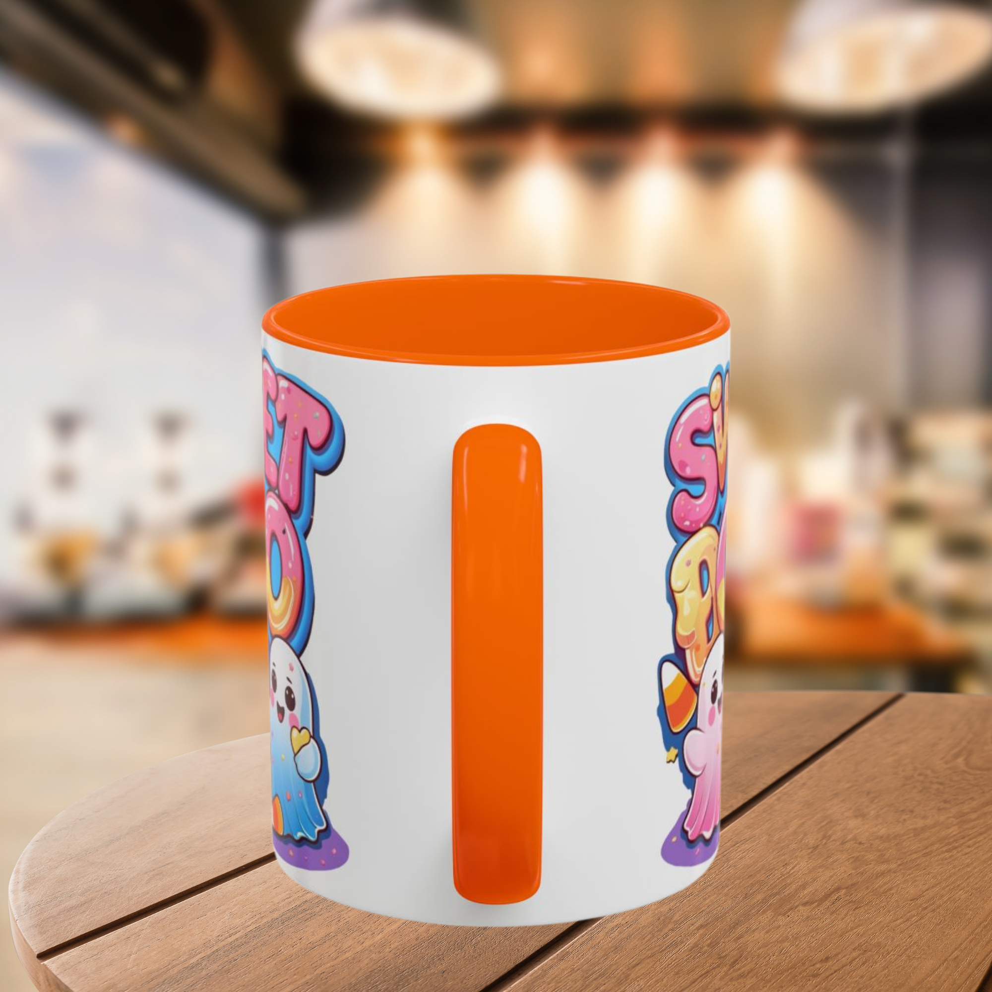 Sweet Boo Accent Coffee Mug Cute Halloween Ghost Mug with Candy | Fun Back-to-School Gift Spooky Season Coffee Cup Fall Drinkware product thumbnail image Sweet Boo Accent Coffee Mug Cute Halloween Ghost Mug with Candy | Fun Back-to-School Gift Spooky Season Coffee Cup Fall Drinkware product thumbnail image