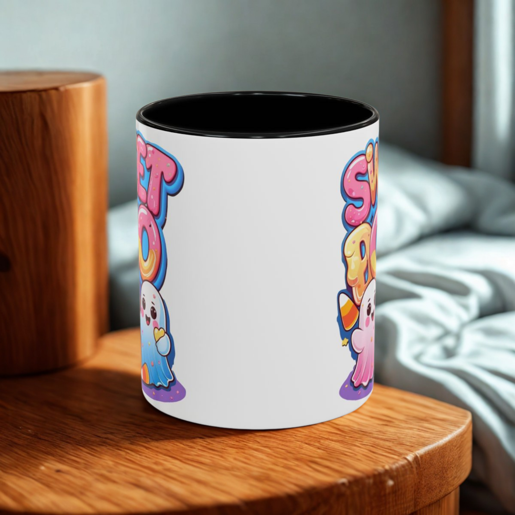 Sweet Boo Accent Coffee Mug Cute Halloween Ghost Mug with Candy | Fun Back-to-School Gift Spooky Season Coffee Cup Fall Drinkware product thumbnail image Sweet Boo Accent Coffee Mug Cute Halloween Ghost Mug with Candy | Fun Back-to-School Gift Spooky Season Coffee Cup Fall Drinkware product thumbnail image