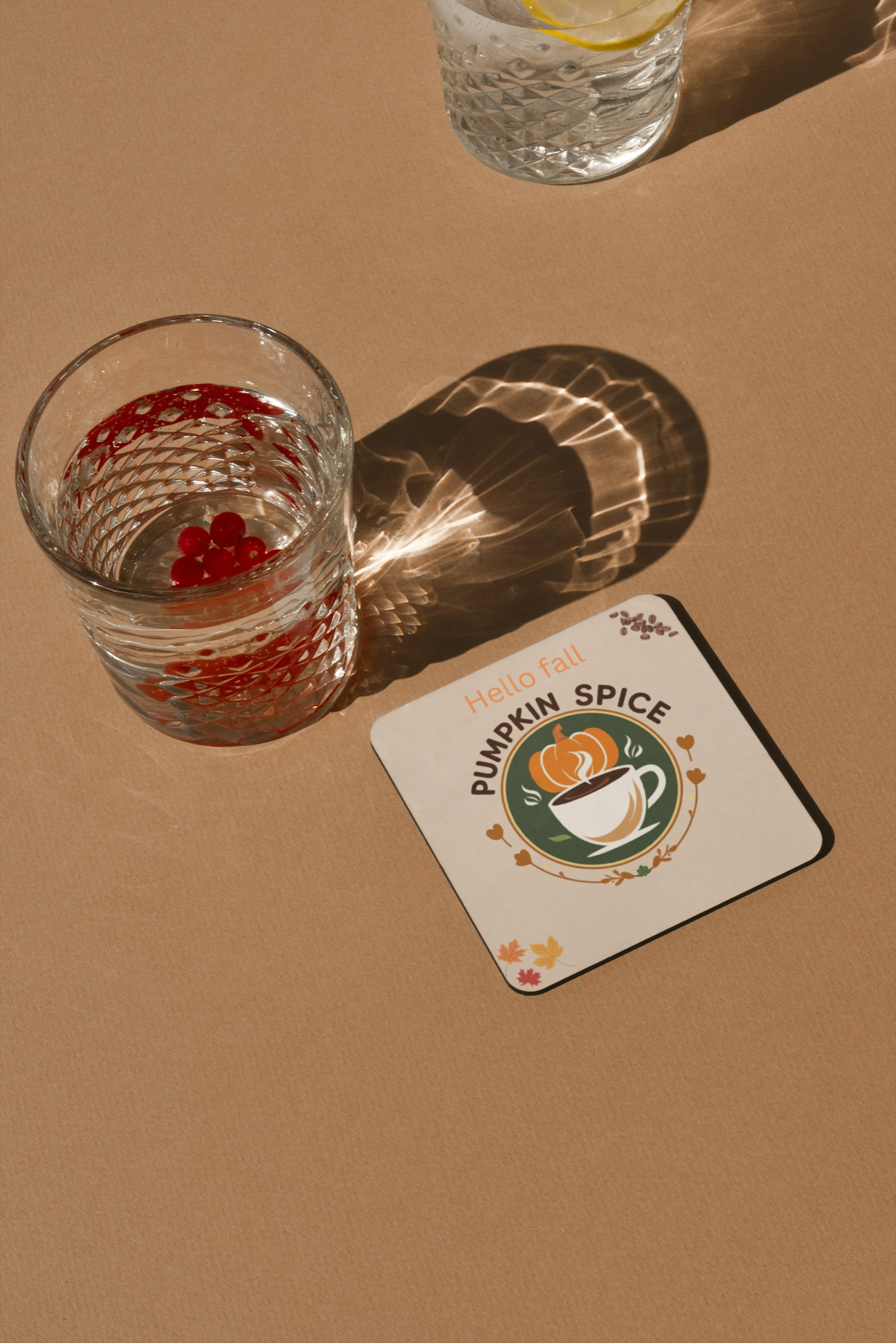 Pumpkin Spice Transparent Outdoor Stickers, Fall Decor, Autumn Gift, Coffee Lover Gift, Seasonal Stickers, Die-Cut Harvest Stickers product thumbnail image