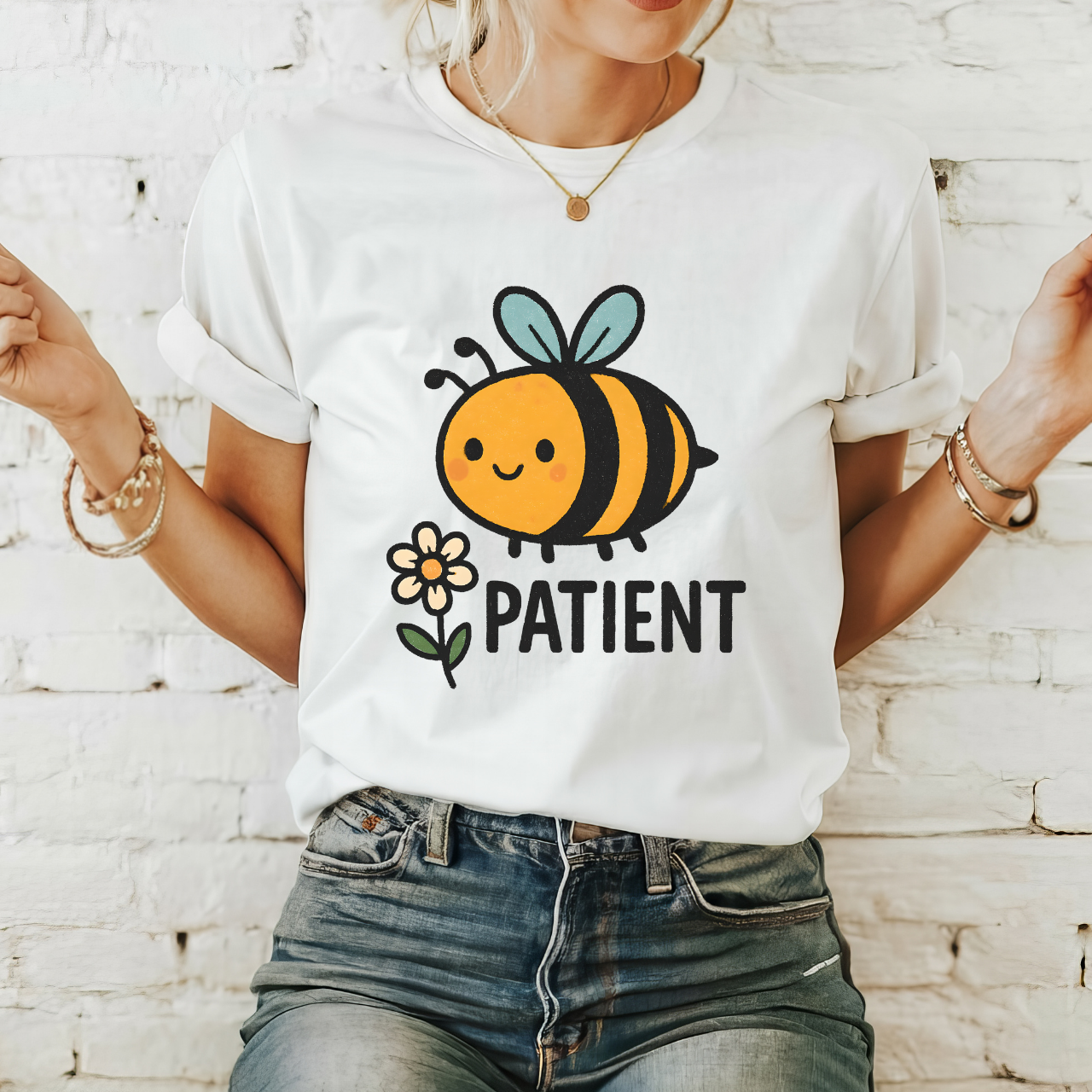 Bee Patient Unisex T-Shirt, Cute Bee Graphic Tee, Nature Lover Gift, Educational Kids Shirt, Positive Vibe Apparel product thumbnail image Bee Patient Unisex T-Shirt, Cute Bee Graphic Tee, Nature Lover Gift, Educational Kids Shirt, Positive Vibe Apparel product thumbnail image