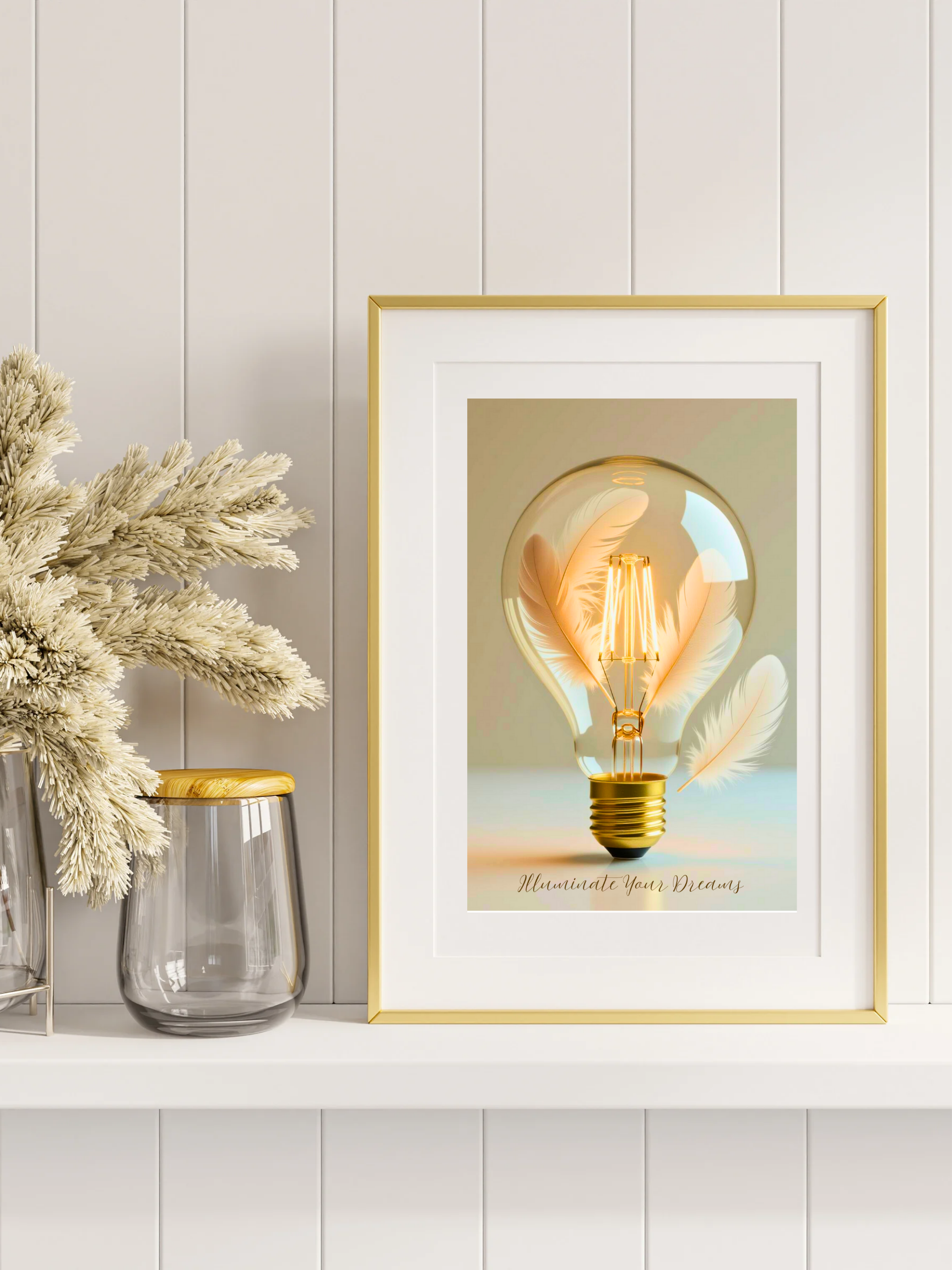 Vertical Poster - Illuminate Your Dreams, Warmth and Elegance for Home Decor product thumbnail image Vertical Poster - Illuminate Your Dreams, Warmth and Elegance for Home Decor product thumbnail image