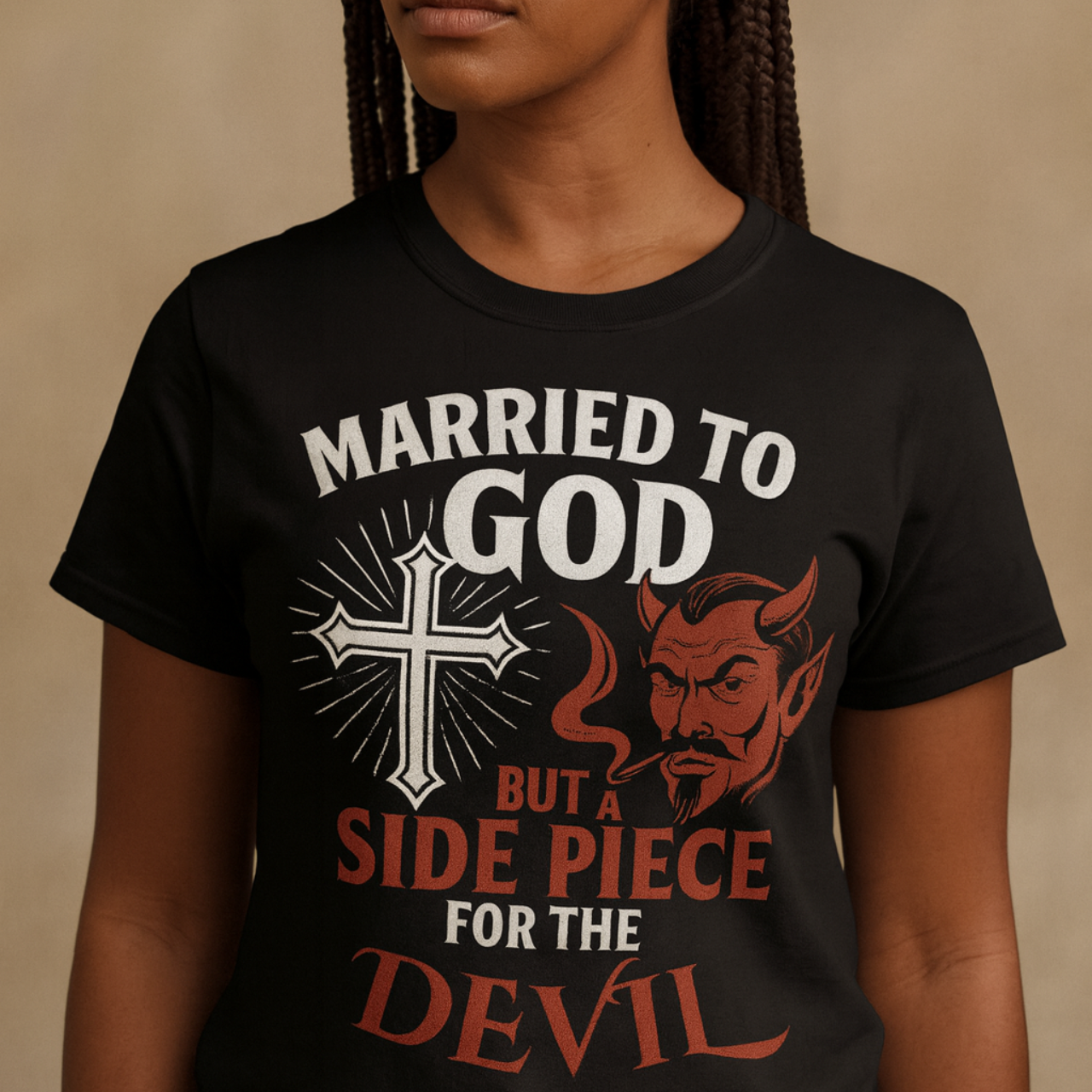 Humorous Faith-Inspired Tee, Christian Shirt, Unisex Graphic T-Shirt, Funny Religious T-Shirt, Gift for Believers, Lighthearted Humor