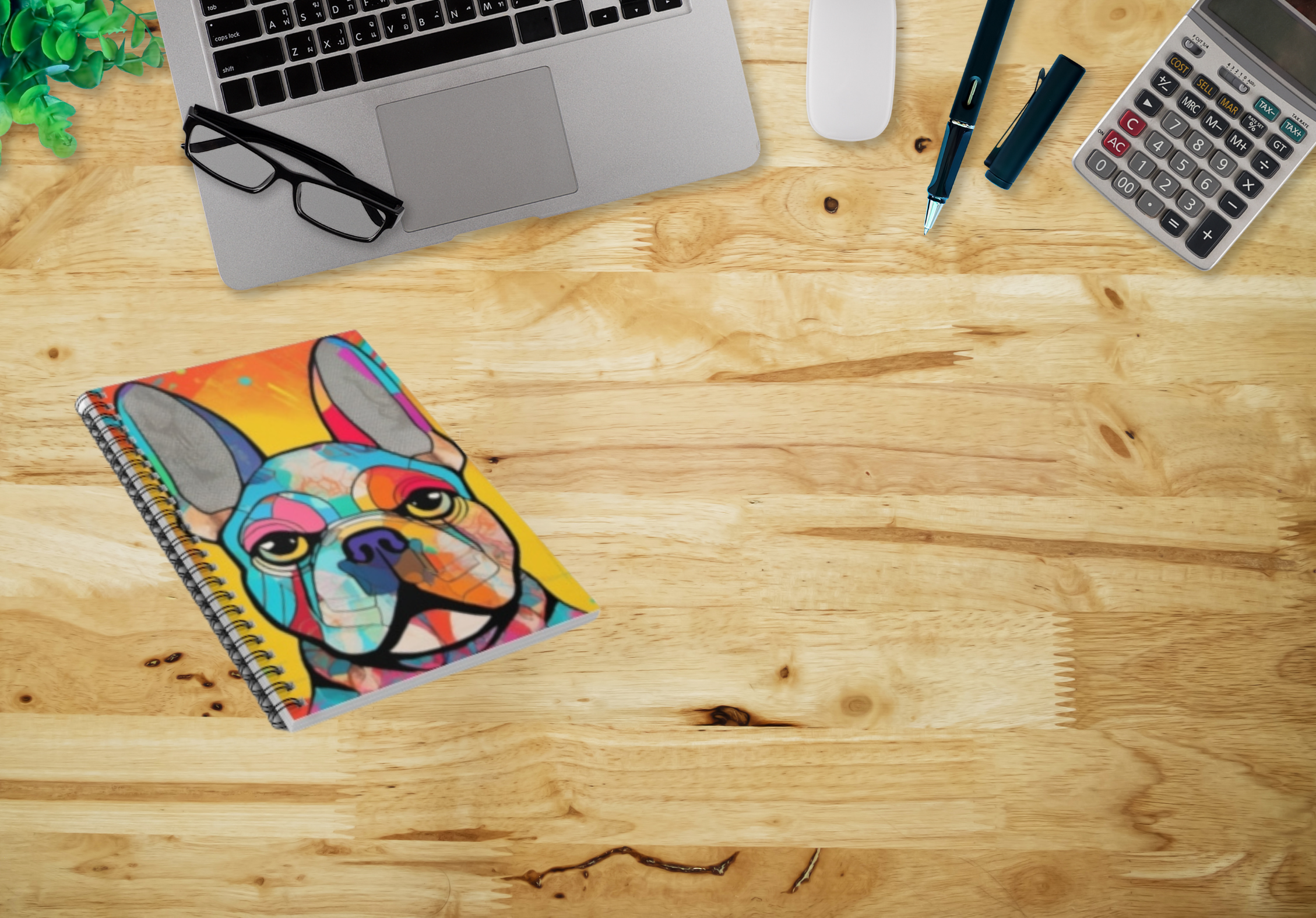 🐾 Pop Art French Bulldog Spiral Notebook: Bold Colors &amp; Big Personality product thumbnail image