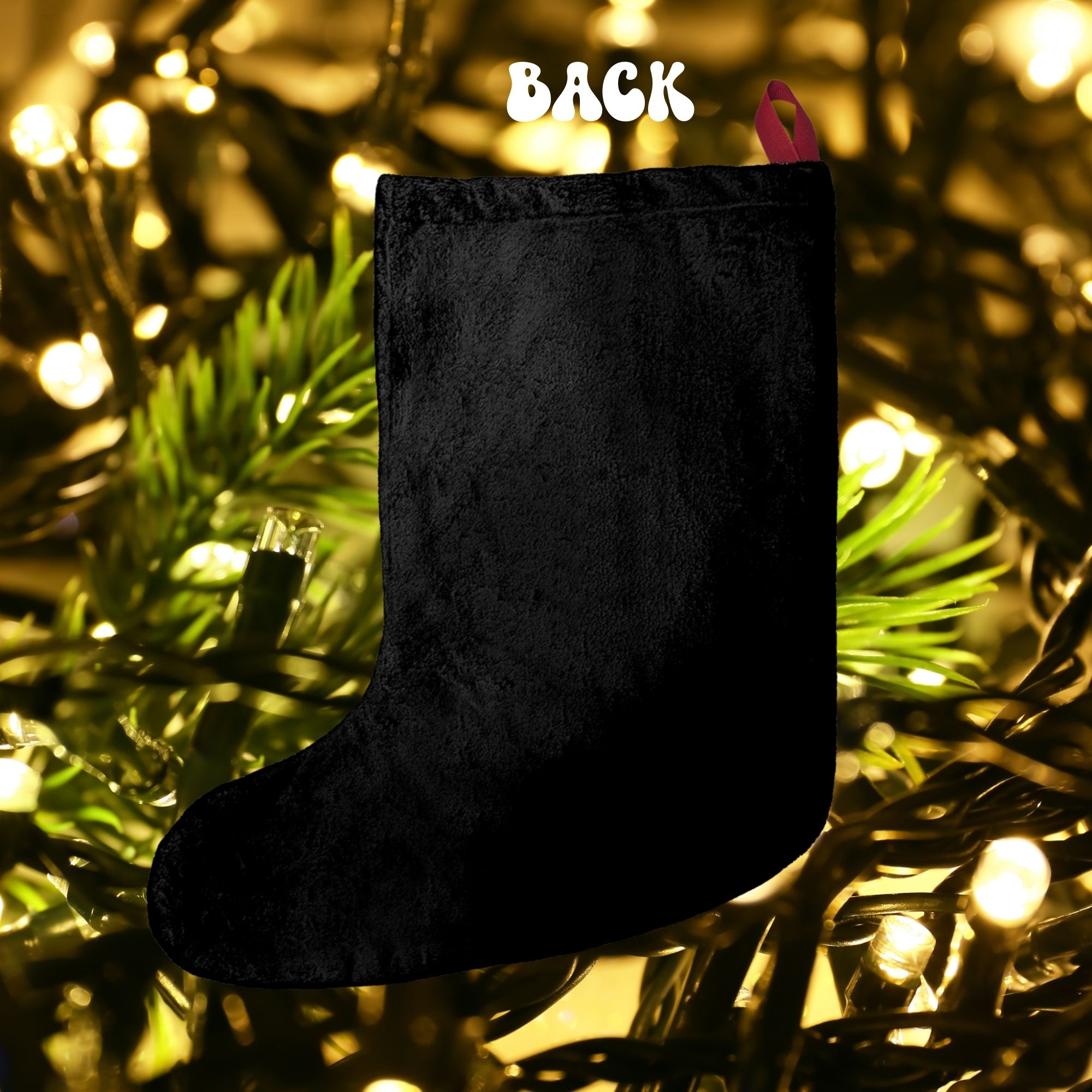 Personalized Bigfoot and Alien Christmas Stocking product thumbnail image