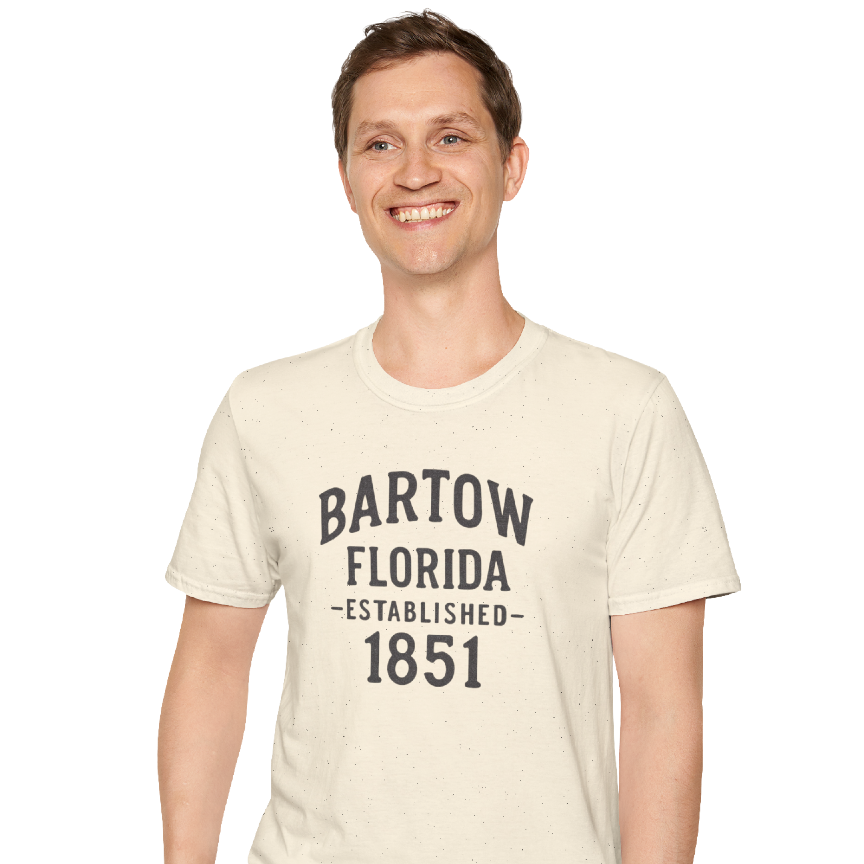 Bartow Florida Established 1851 Unisex Softstyle T-Shirt, Vintage Tee, Urban Apparel, Gift for Travelers, Casual Wear