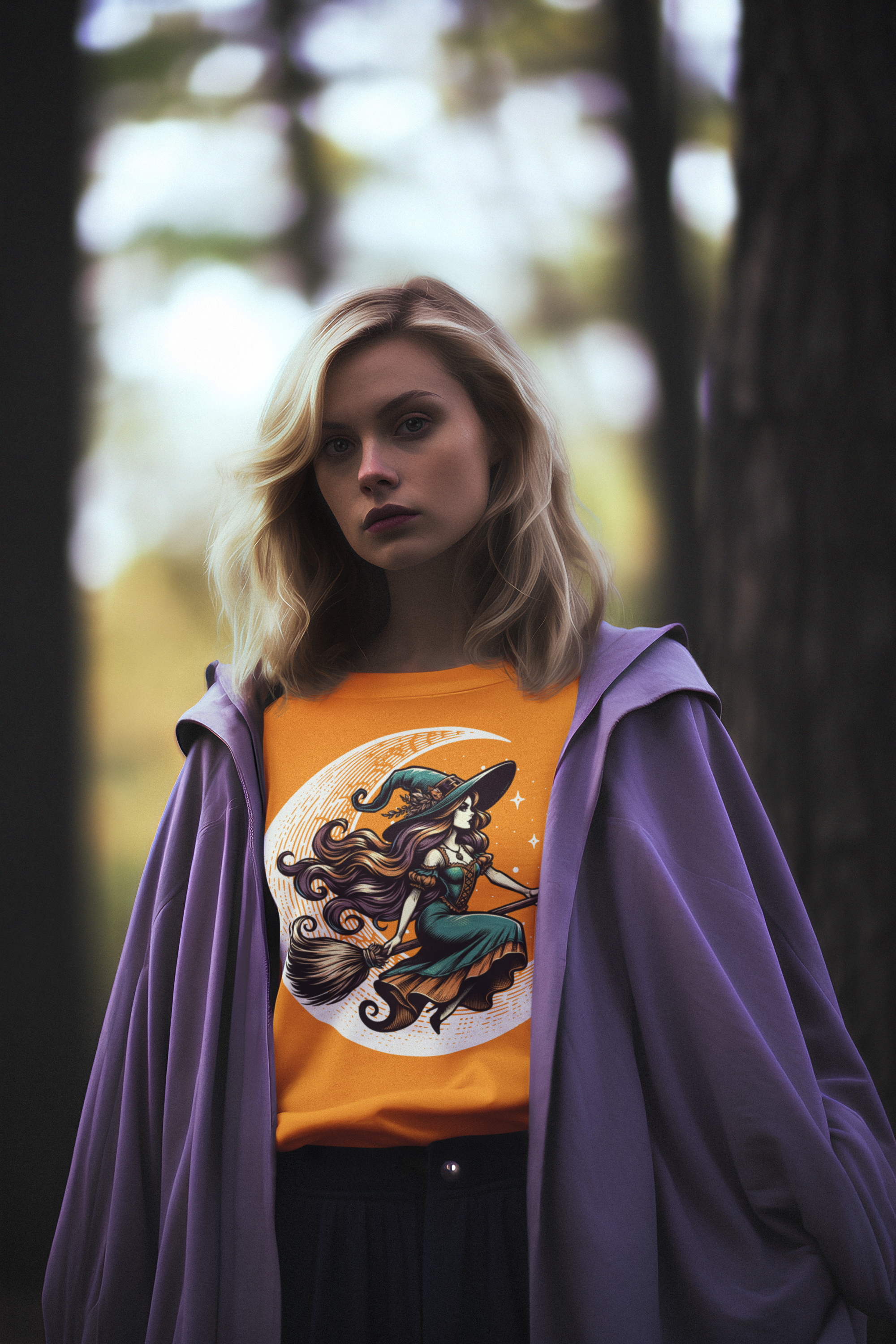 Vintage Moon Witchy Crewneck Sweatshirt - Halloween Fashion & Fall Apparel product thumbnail image Vintage Moon Witchy Crewneck Sweatshirt - Halloween Fashion & Fall Apparel product thumbnail image