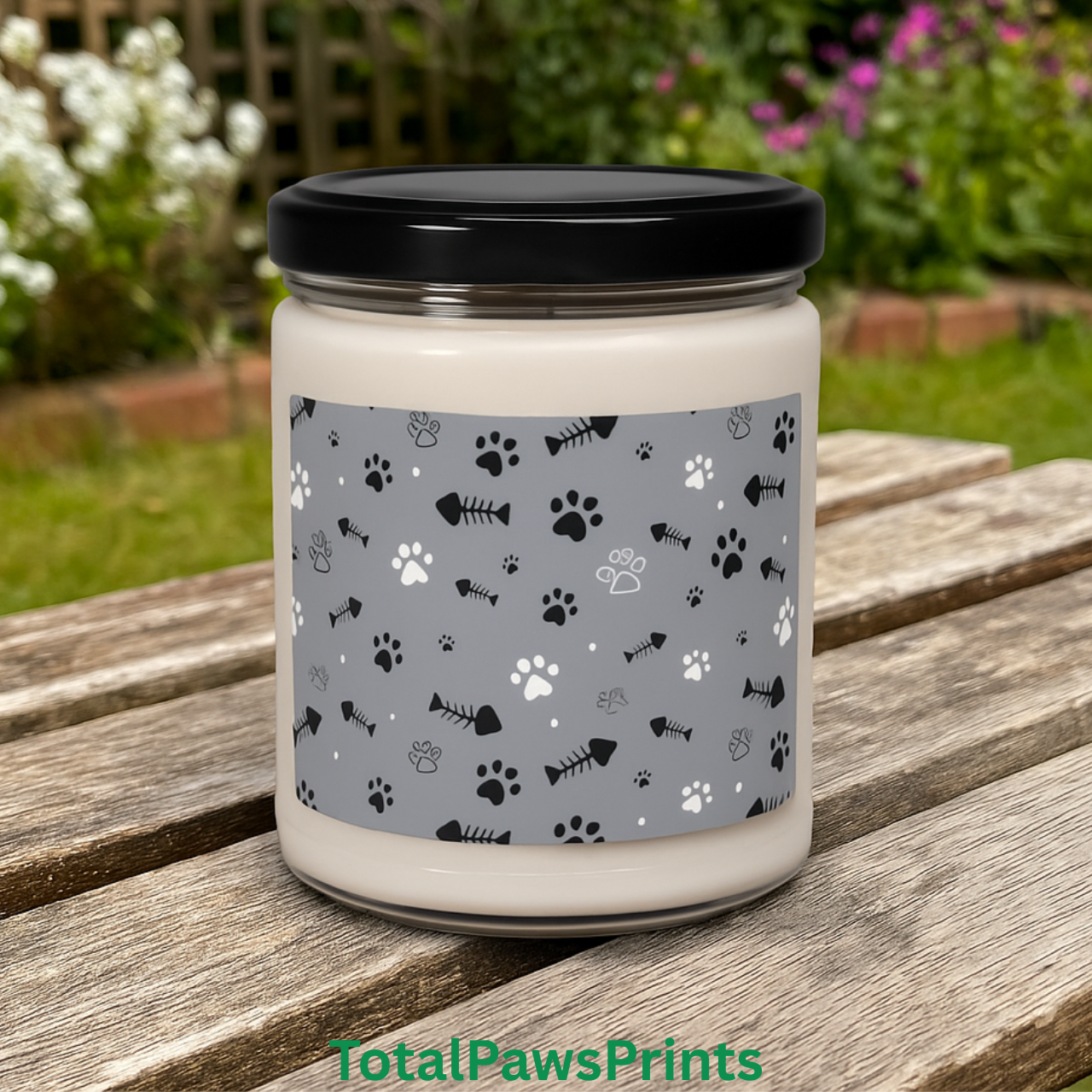 Paw Print Soy Candle 🐾 – Pet Lover Gift, Cozy Aromatherapy Home Décor