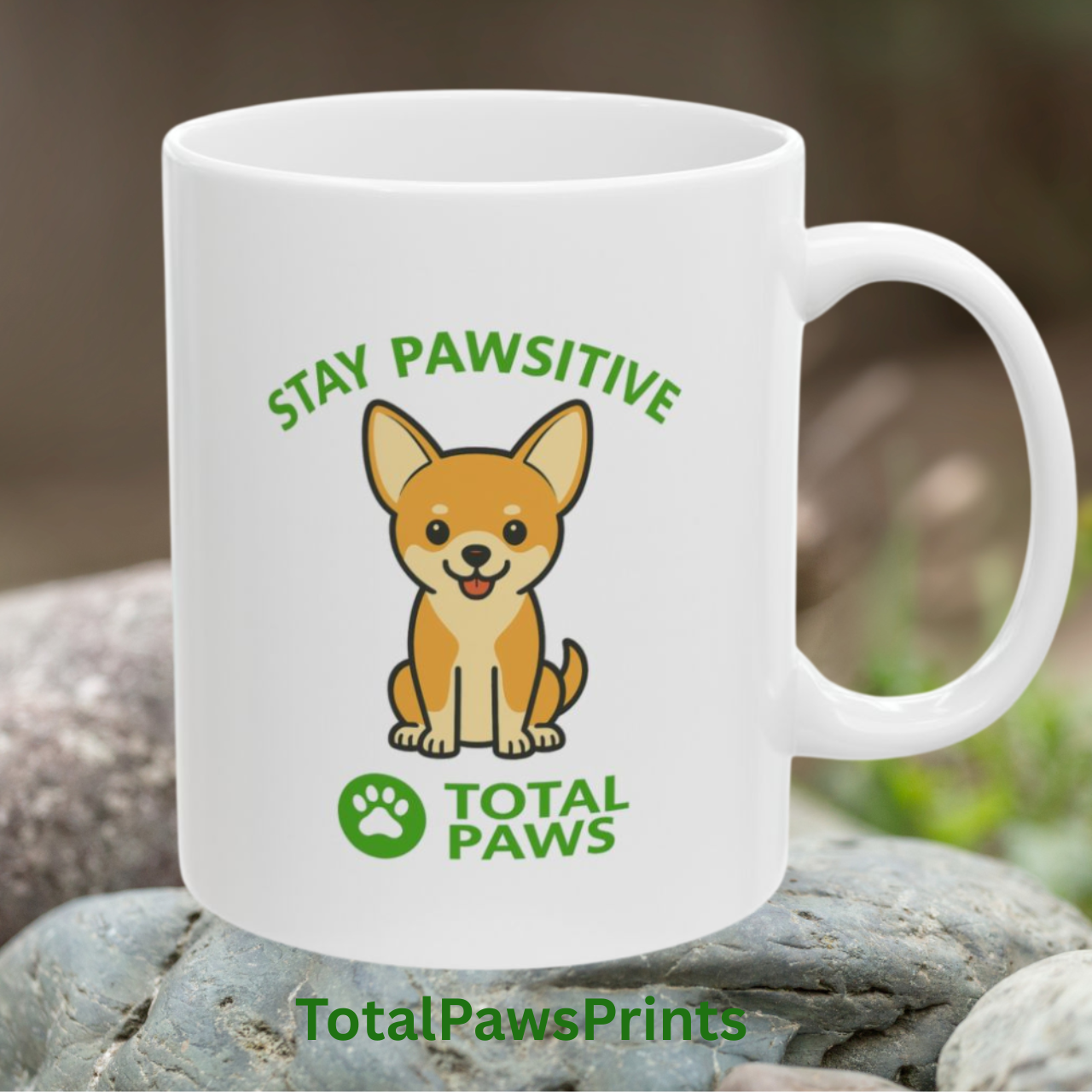 🐾 Stay Pawsitive – Chihuahua Edition Mug (11oz / 15oz) product thumbnail image