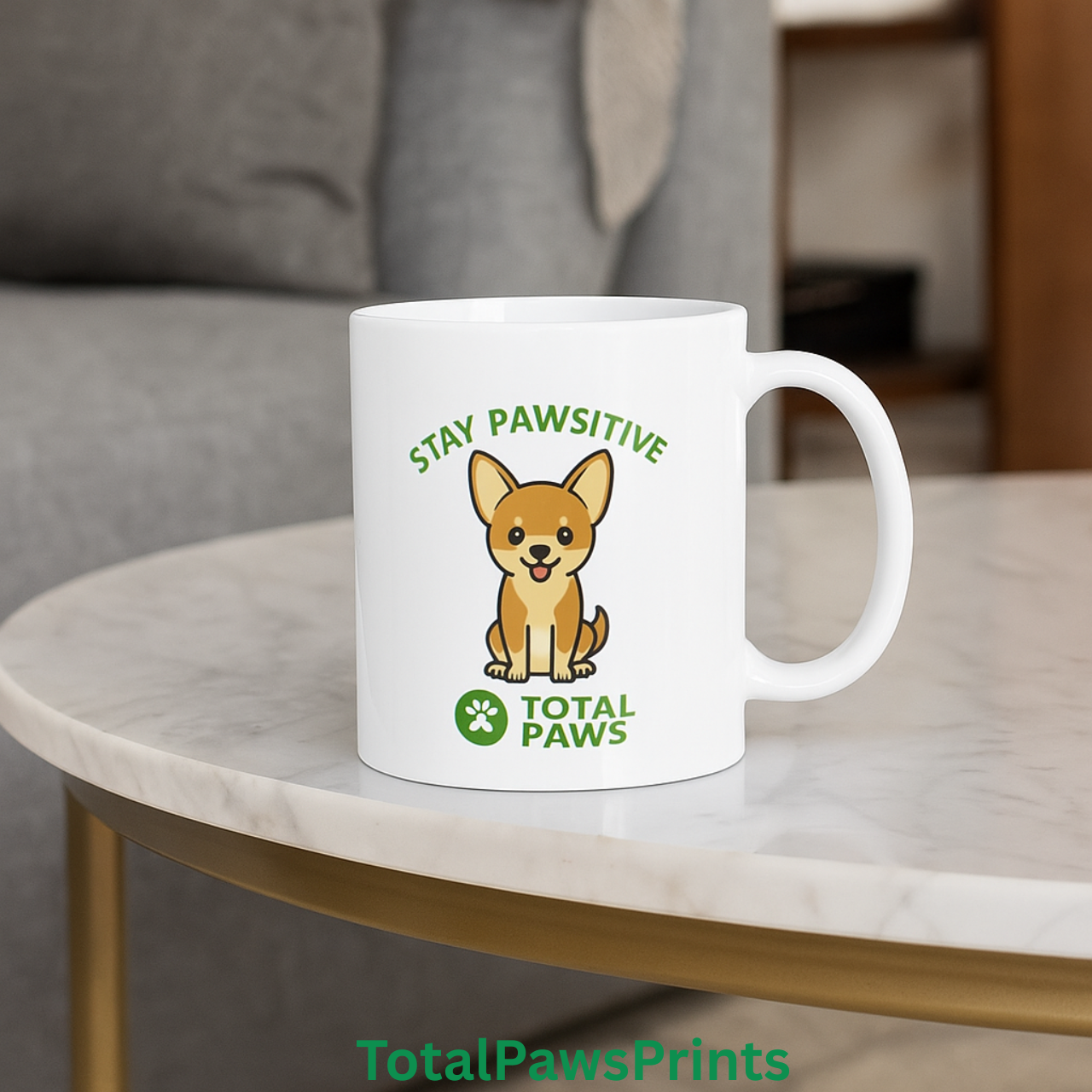 🐾 Stay Pawsitive – Chihuahua Edition Mug (11oz / 15oz) product thumbnail image