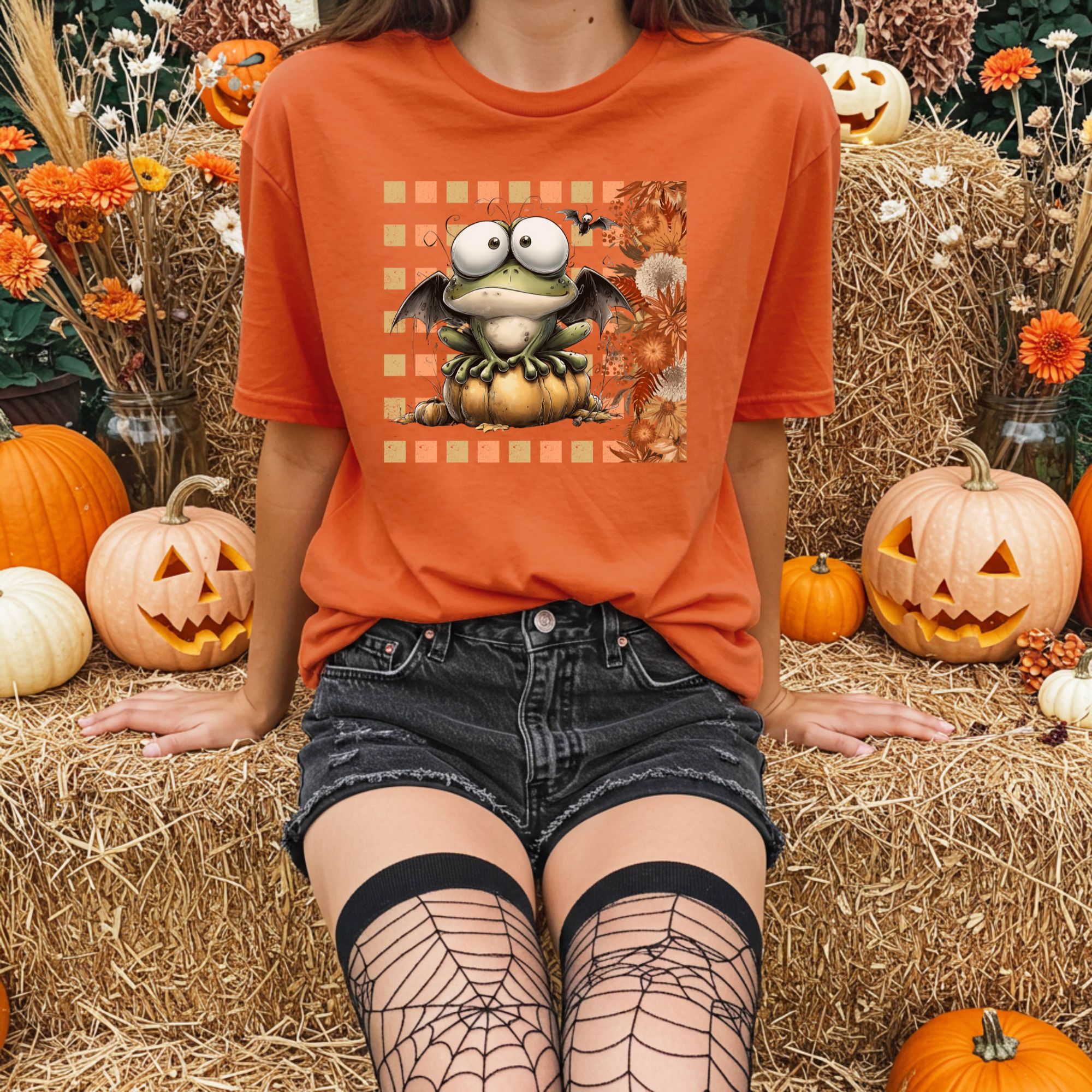 Bat Frog Halloween T-Shirt product thumbnail image