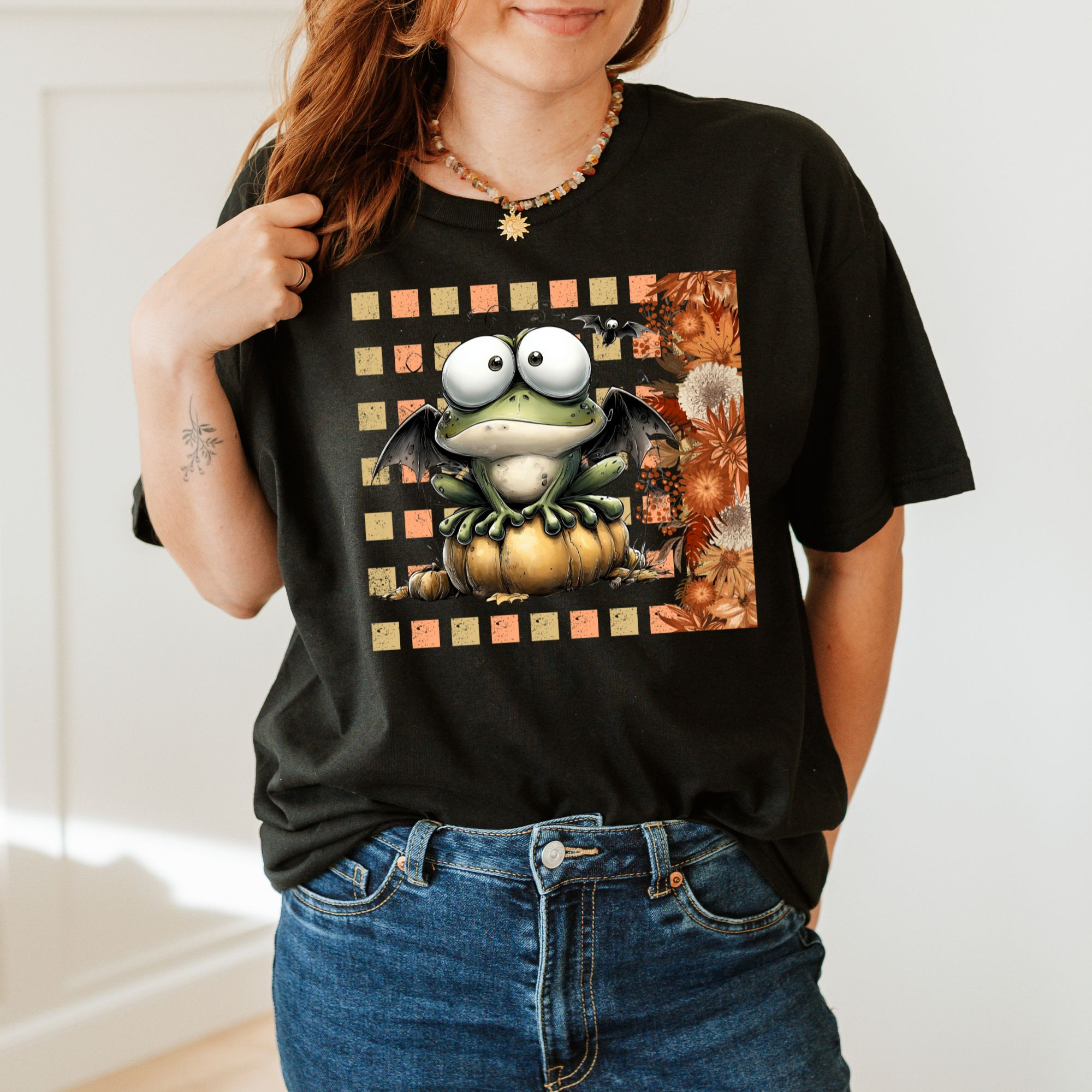Bat Frog Halloween T-Shirt product thumbnail image