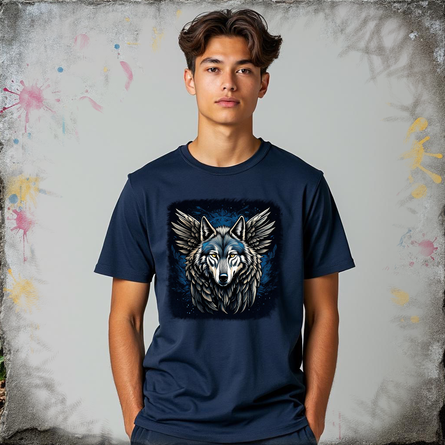 Winged Wolf - Unisex T-Shirt product thumbnail image Winged Wolf - Unisex T-Shirt product thumbnail image