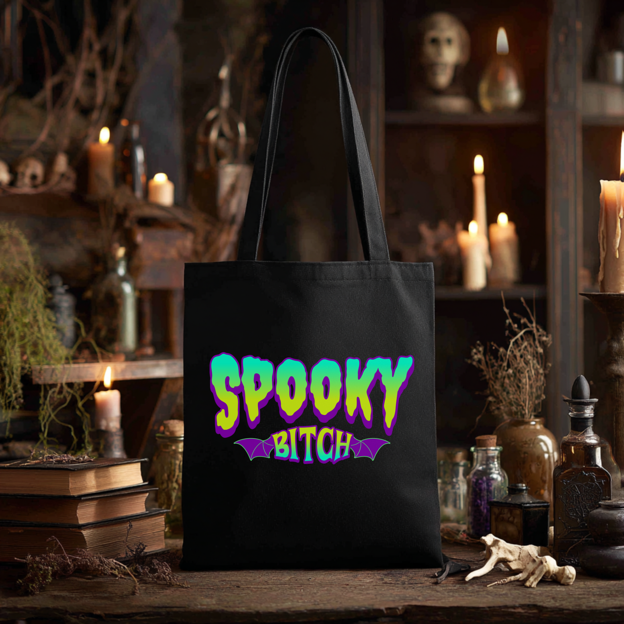 Spooky Bitch Tote Bag product thumbnail image Spooky Bitch Tote Bag product thumbnail image
