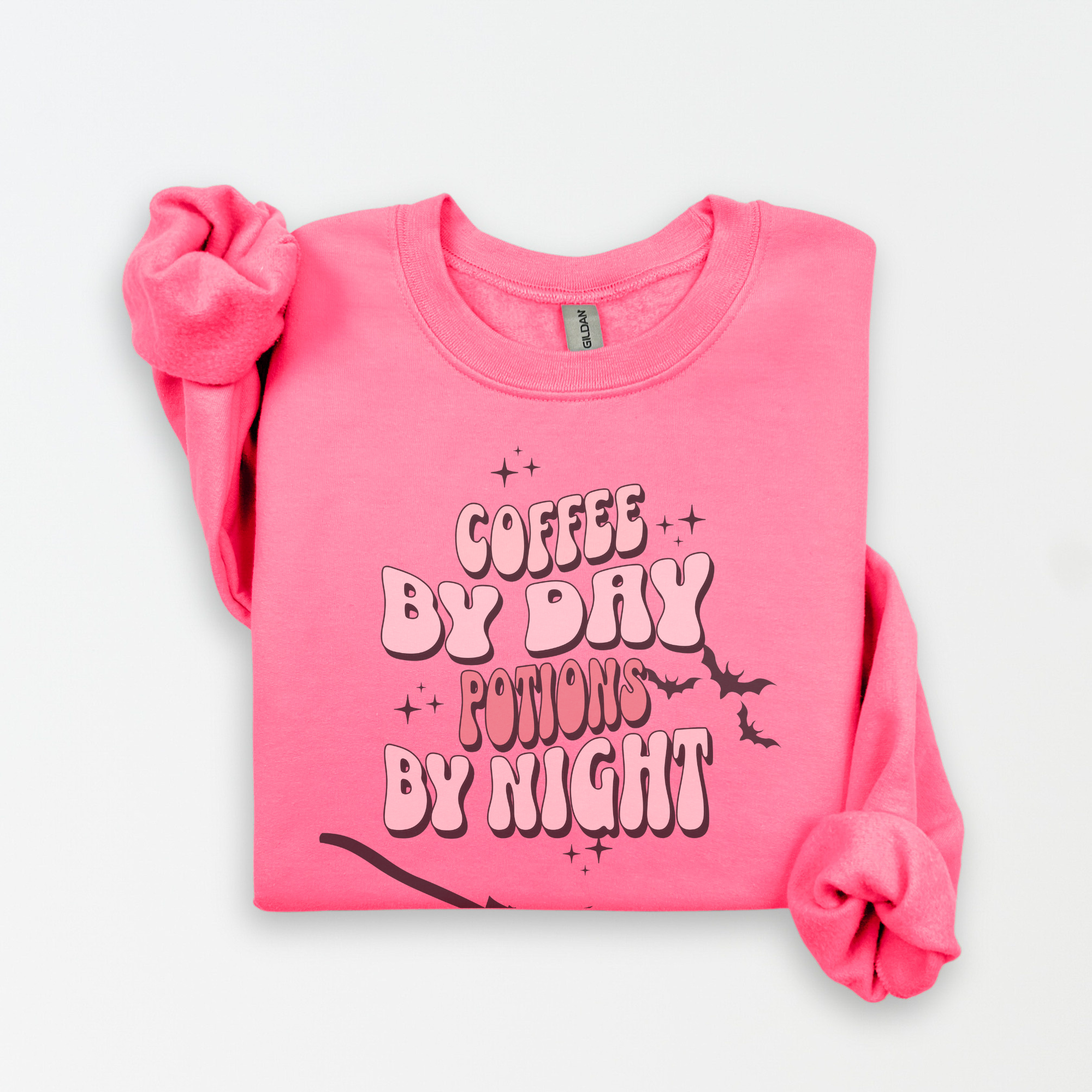 Coffee By Day, Potions By Night Unisex Sweatshirt, Cozy Halloween Apparel, Witchy Crewneck, Fall Fashion, Gift for Coffee Lovers product thumbnail image Coffee By Day, Potions By Night Unisex Sweatshirt, Cozy Halloween Apparel, Witchy Crewneck, Fall Fashion, Gift for Coffee Lovers product thumbnail image