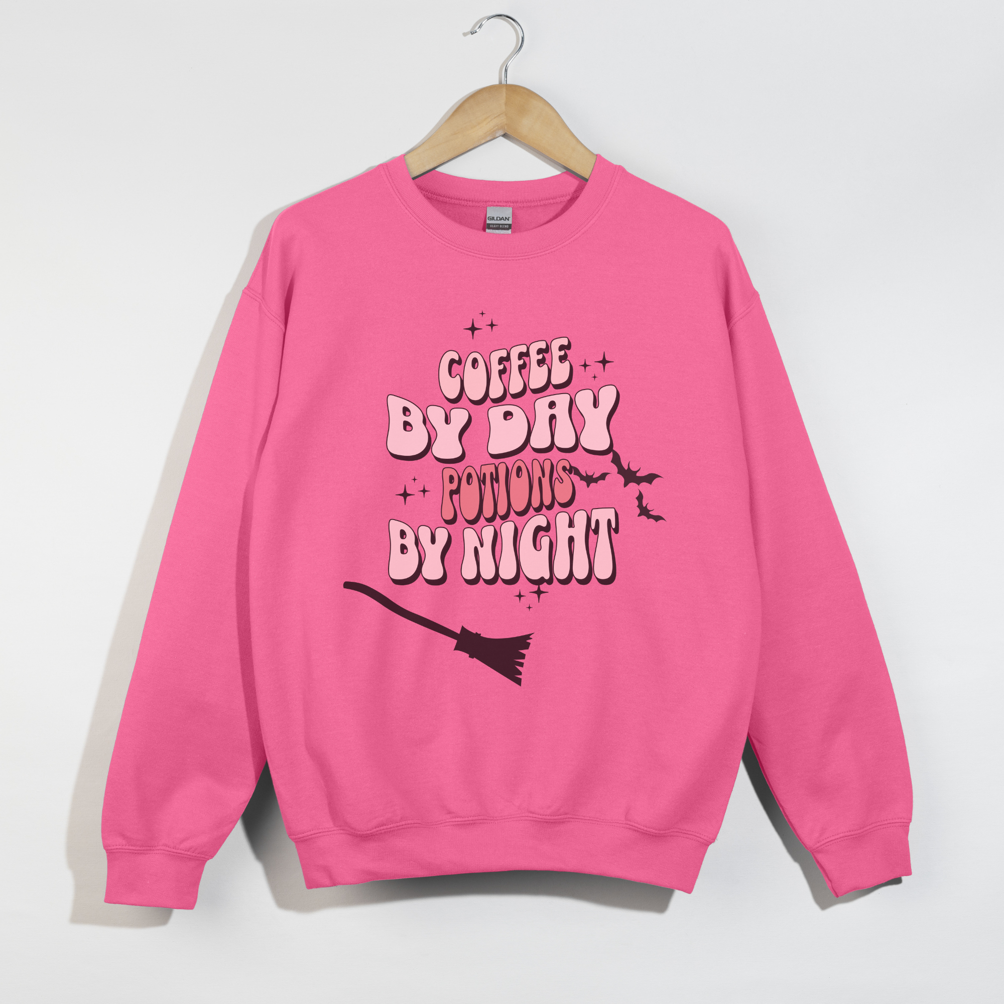 Coffee By Day, Potions By Night Unisex Sweatshirt, Cozy Halloween Apparel, Witchy Crewneck, Fall Fashion, Gift for Coffee Lovers product thumbnail image Coffee By Day, Potions By Night Unisex Sweatshirt, Cozy Halloween Apparel, Witchy Crewneck, Fall Fashion, Gift for Coffee Lovers product thumbnail image