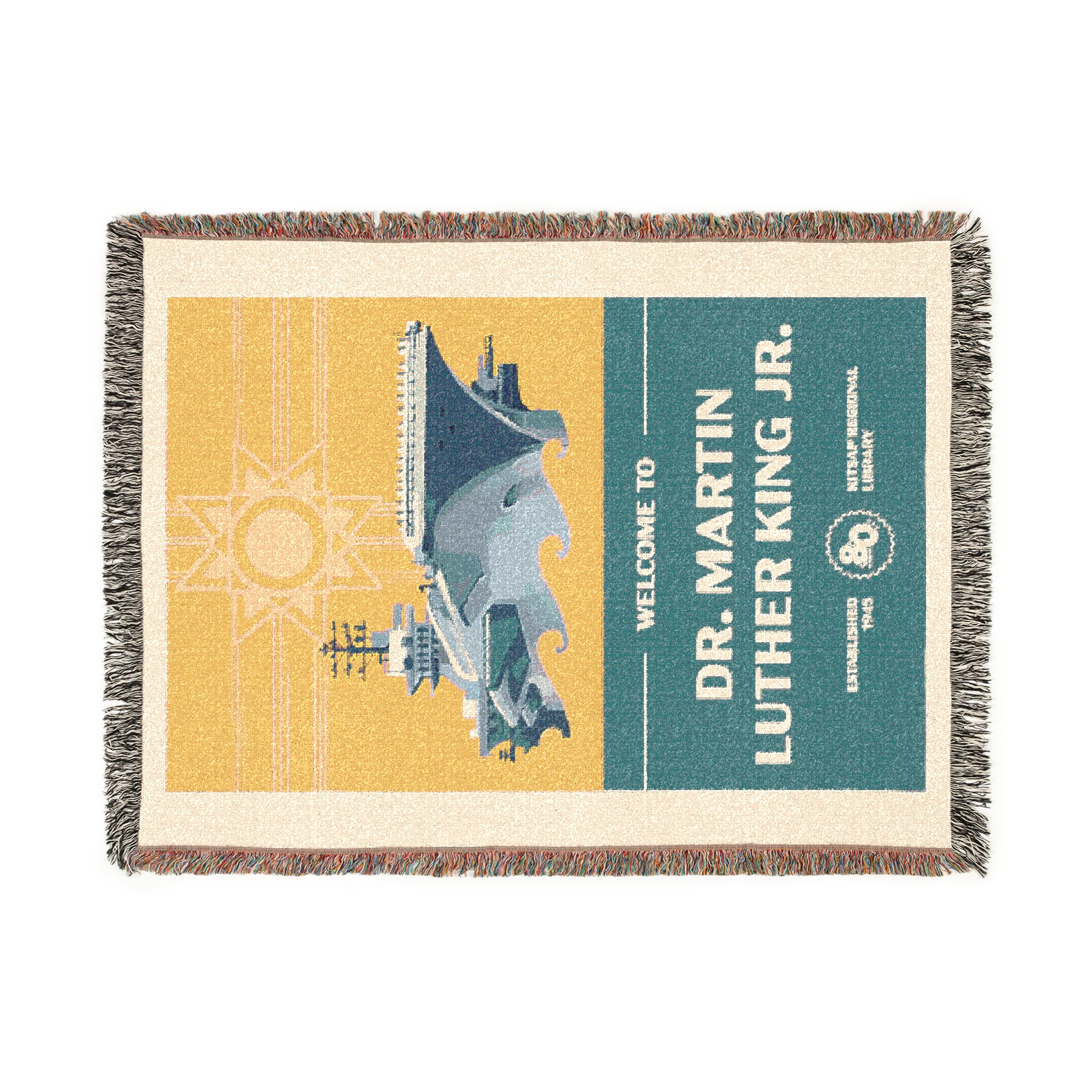 Dr. Martin Luther King Jr. Branch Anniversary Woven Blanket Dr. Martin Luther King Jr. Branch Anniversary Woven Blanket
