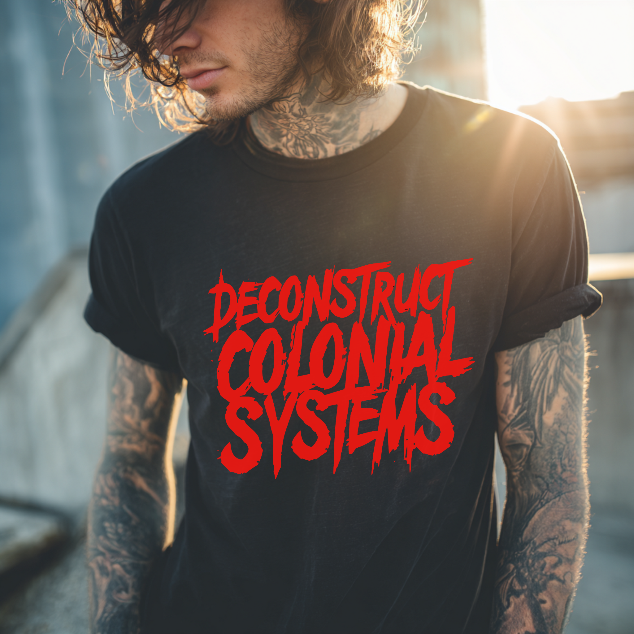 Deconstruct Colonial Systems Graphic Tee product thumbnail image