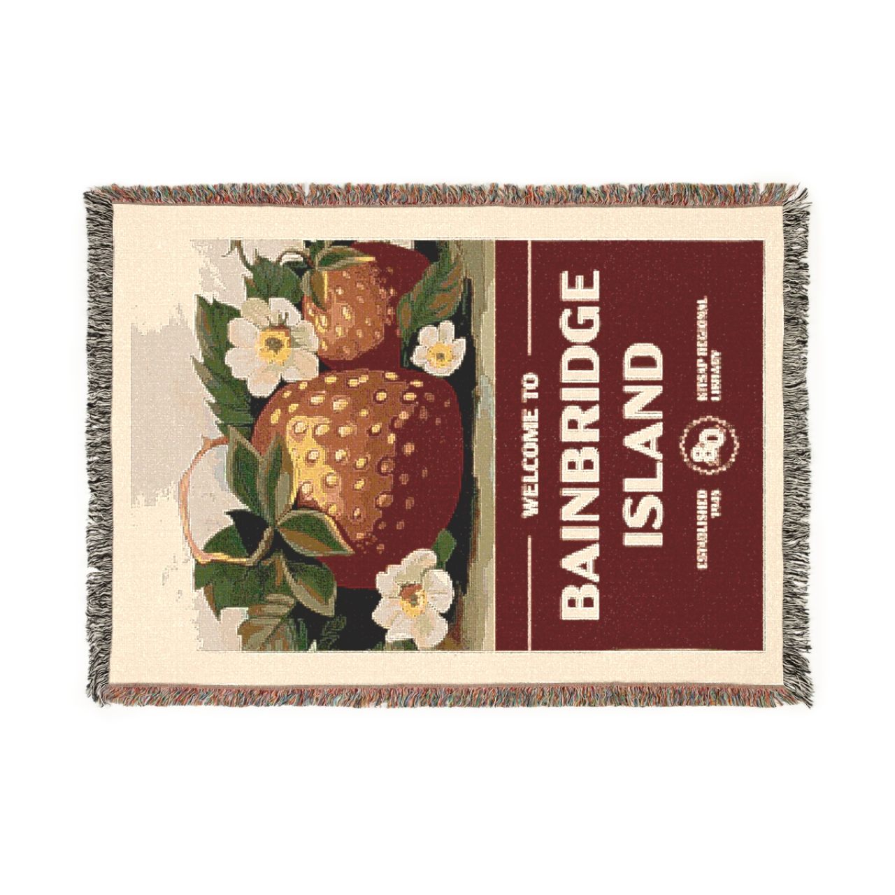 Bainbridge Island Branch Anniversary Woven Blanket Bainbridge Island Branch Anniversary Woven Blanket