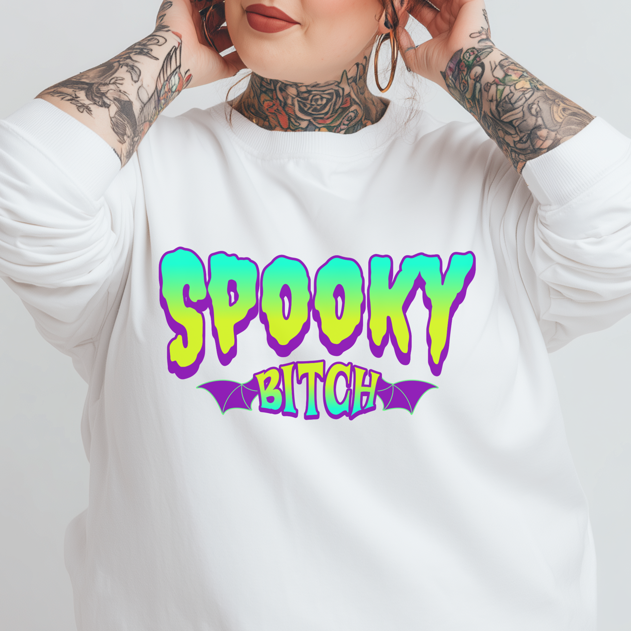 Spooky Bitch Crewneck Sweatshirt product thumbnail image