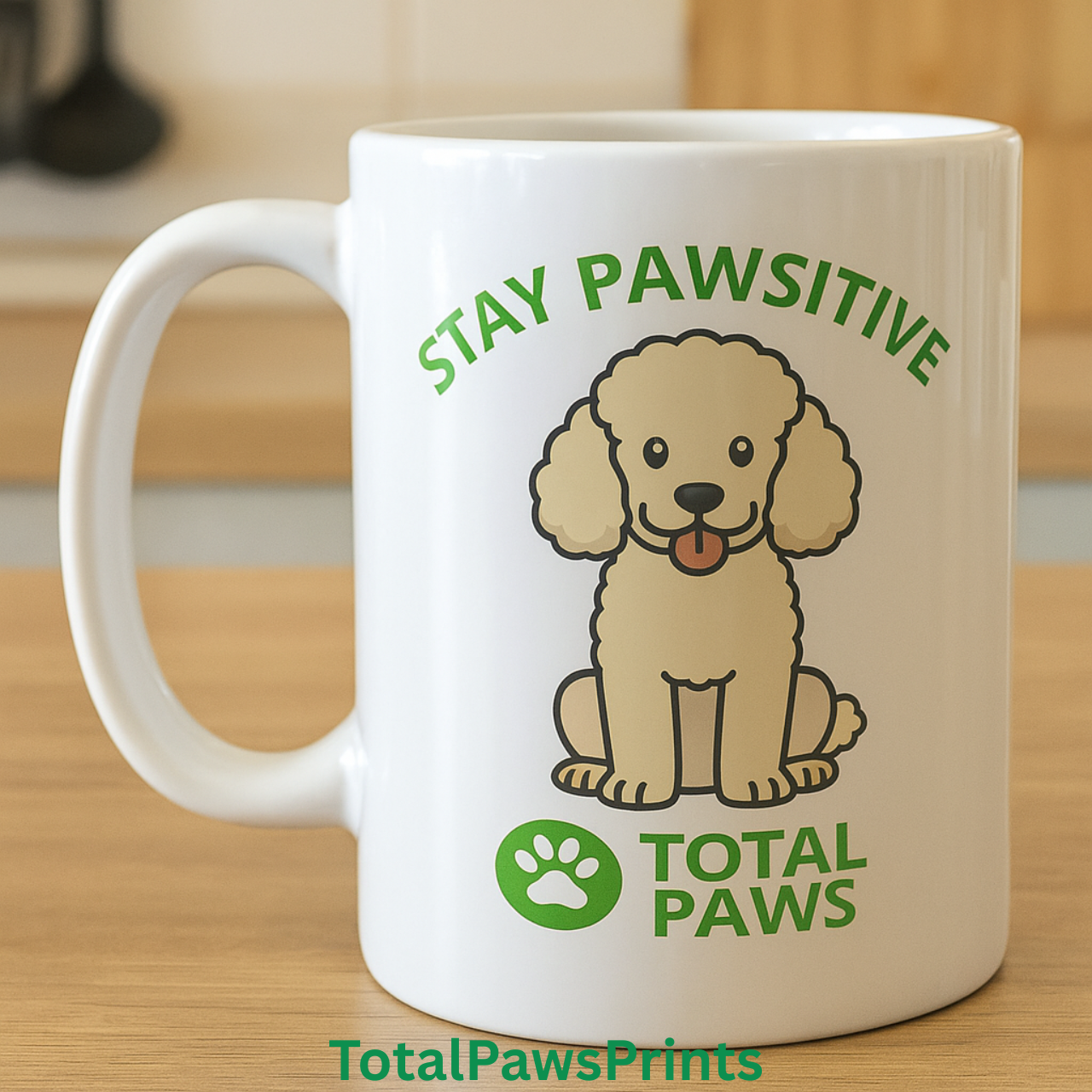  🐾 Stay Pawsitive – Poodle Edition Mug (11 oz / 15 oz)  product thumbnail image