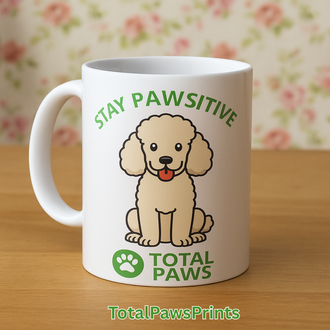  🐾 Stay Pawsitive – Poodle Edition Mug (11 oz / 15 oz)  product thumbnail image