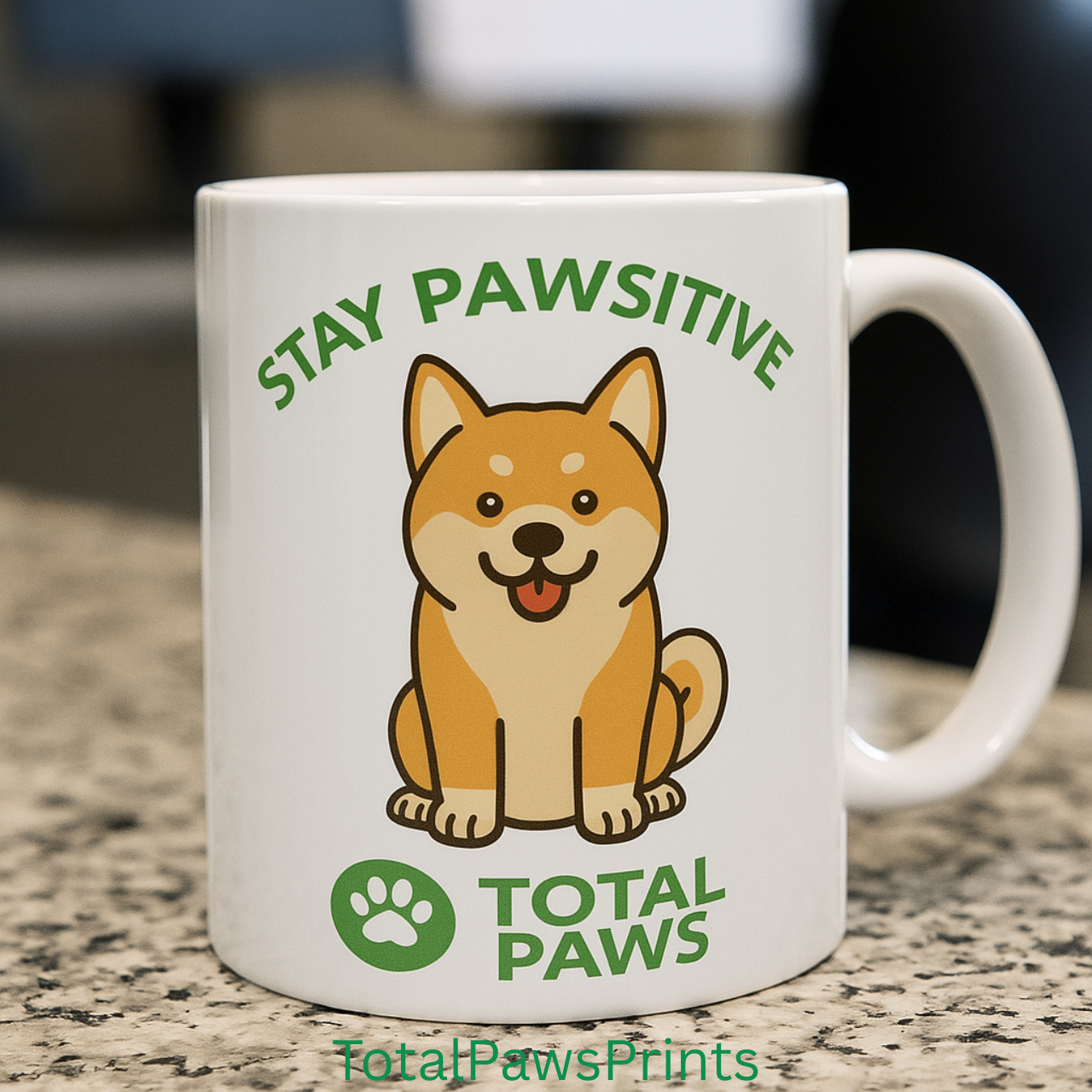 🐾Stay Pawsitive – Akita Edition Mug (11 oz / 15 oz) product thumbnail image 🐾Stay Pawsitive – Akita Edition Mug (11 oz / 15 oz) product thumbnail image