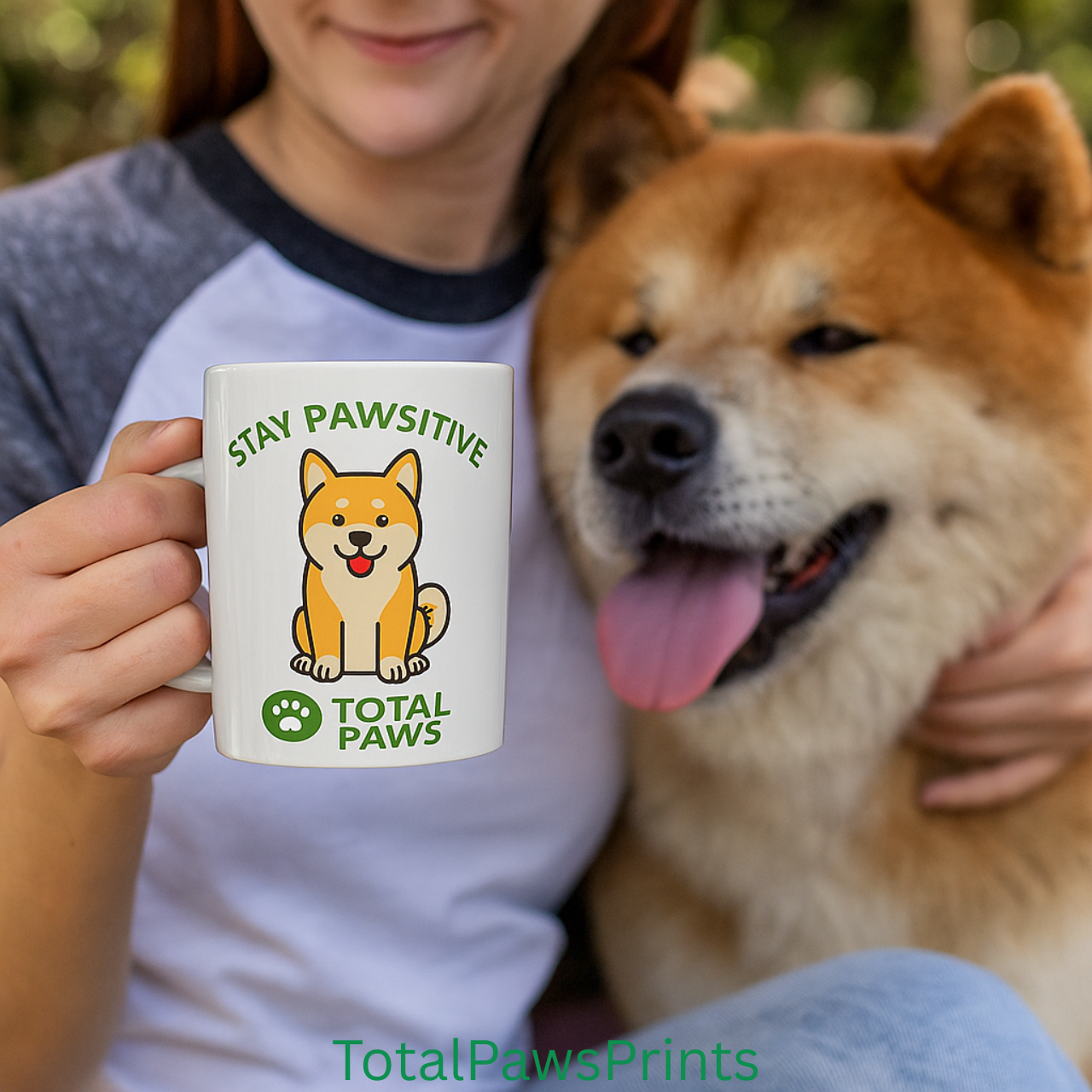 🐾Stay Pawsitive – Akita Edition Mug (11 oz / 15 oz) product thumbnail image 🐾Stay Pawsitive – Akita Edition Mug (11 oz / 15 oz) product thumbnail image