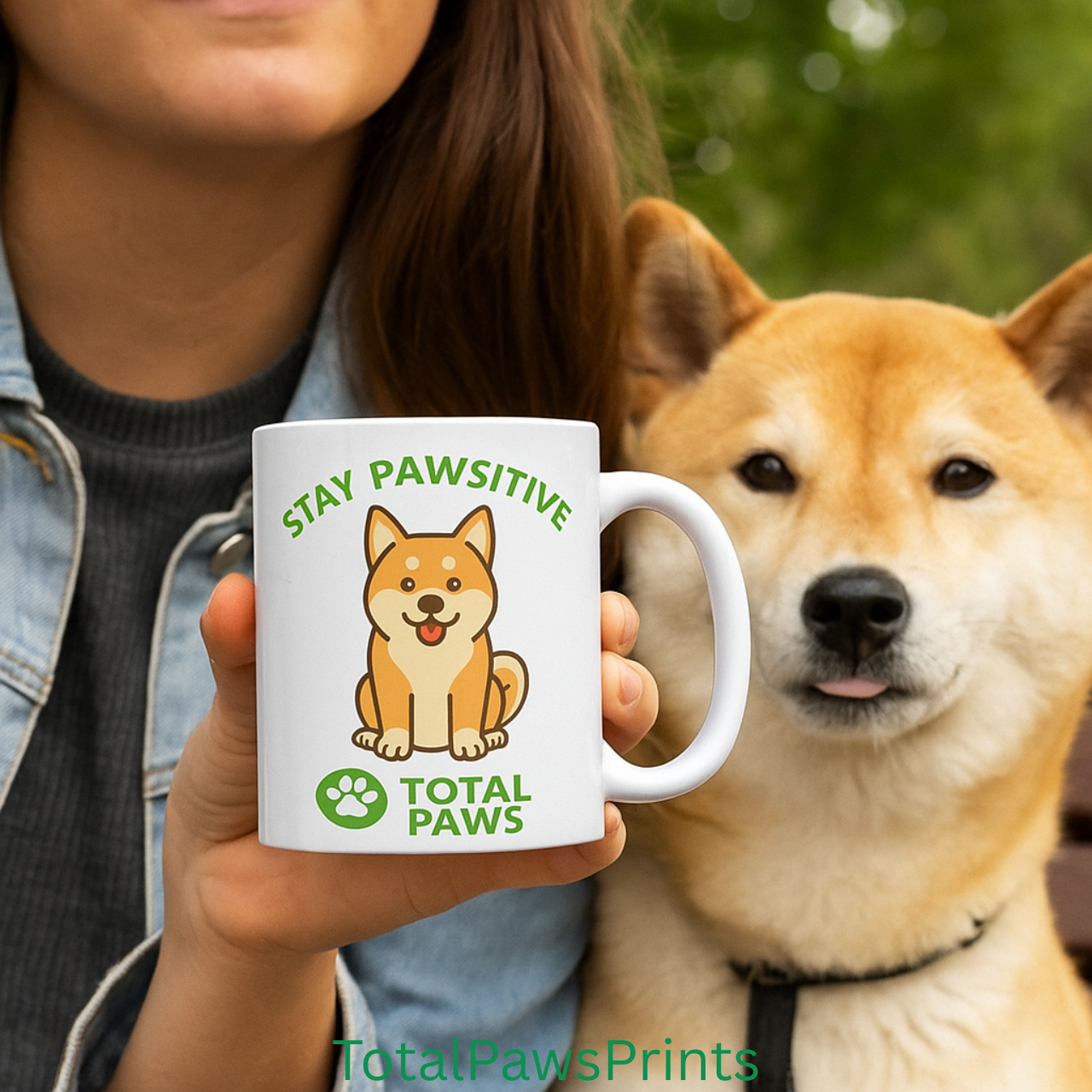 🐾Stay Pawsitive – Akita Edition Mug (11 oz / 15 oz) product thumbnail image 🐾Stay Pawsitive – Akita Edition Mug (11 oz / 15 oz) product thumbnail image