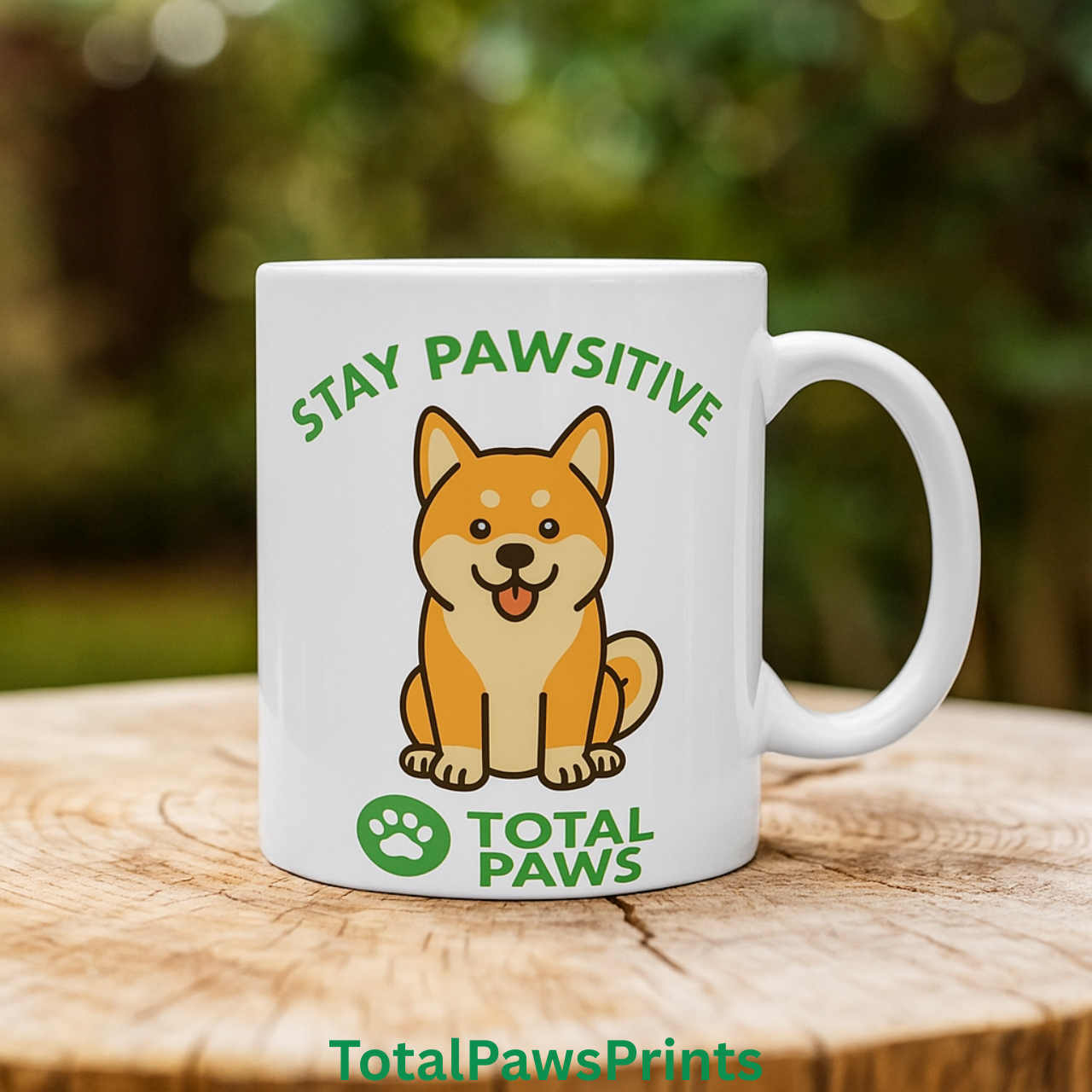  🐾Stay Pawsitive – Akita Edition Mug (11 oz / 15 oz)  product thumbnail image
