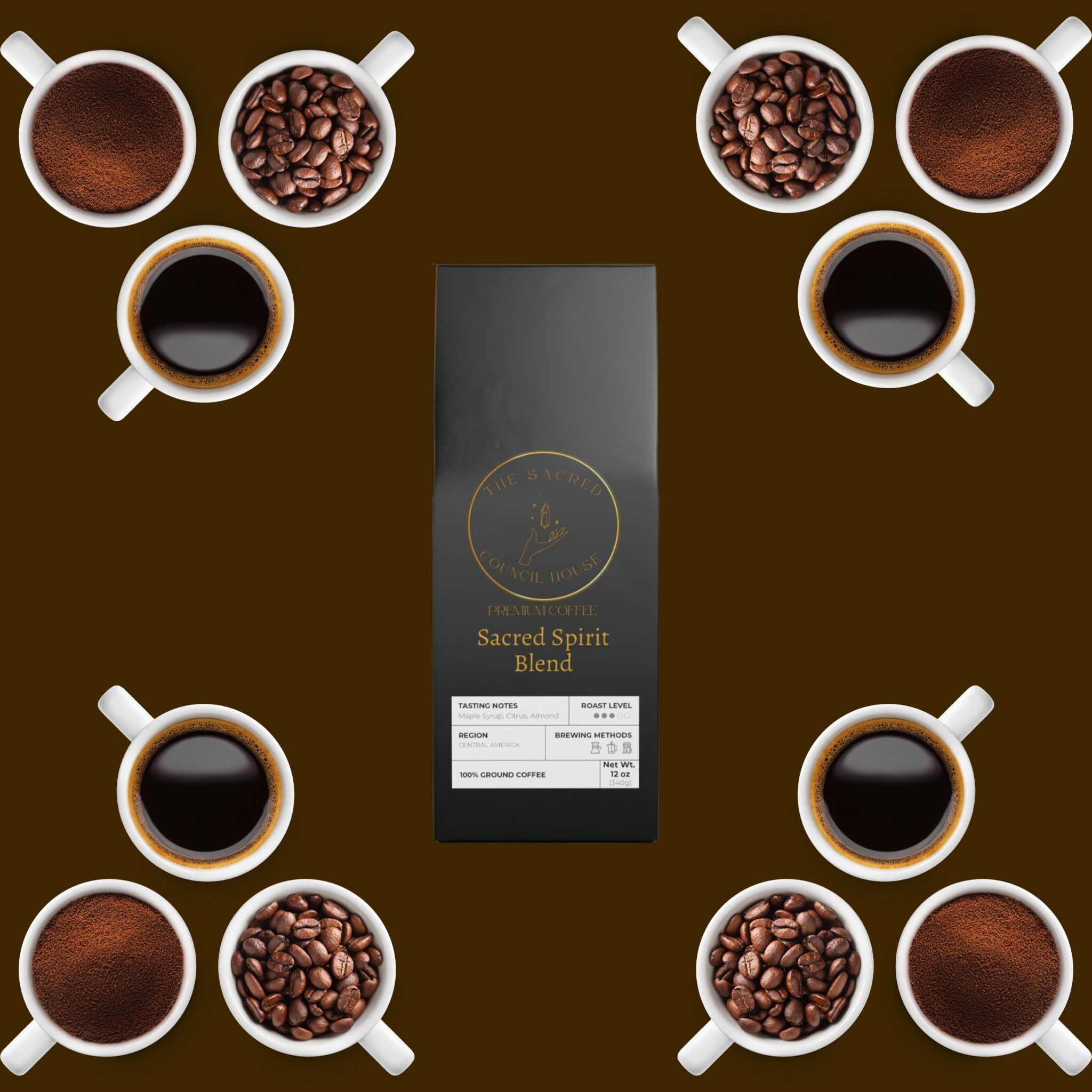  The Sacred Council House Premium Coffee; Sacred Spirit Blend (Medium Roast) product thumbnail image