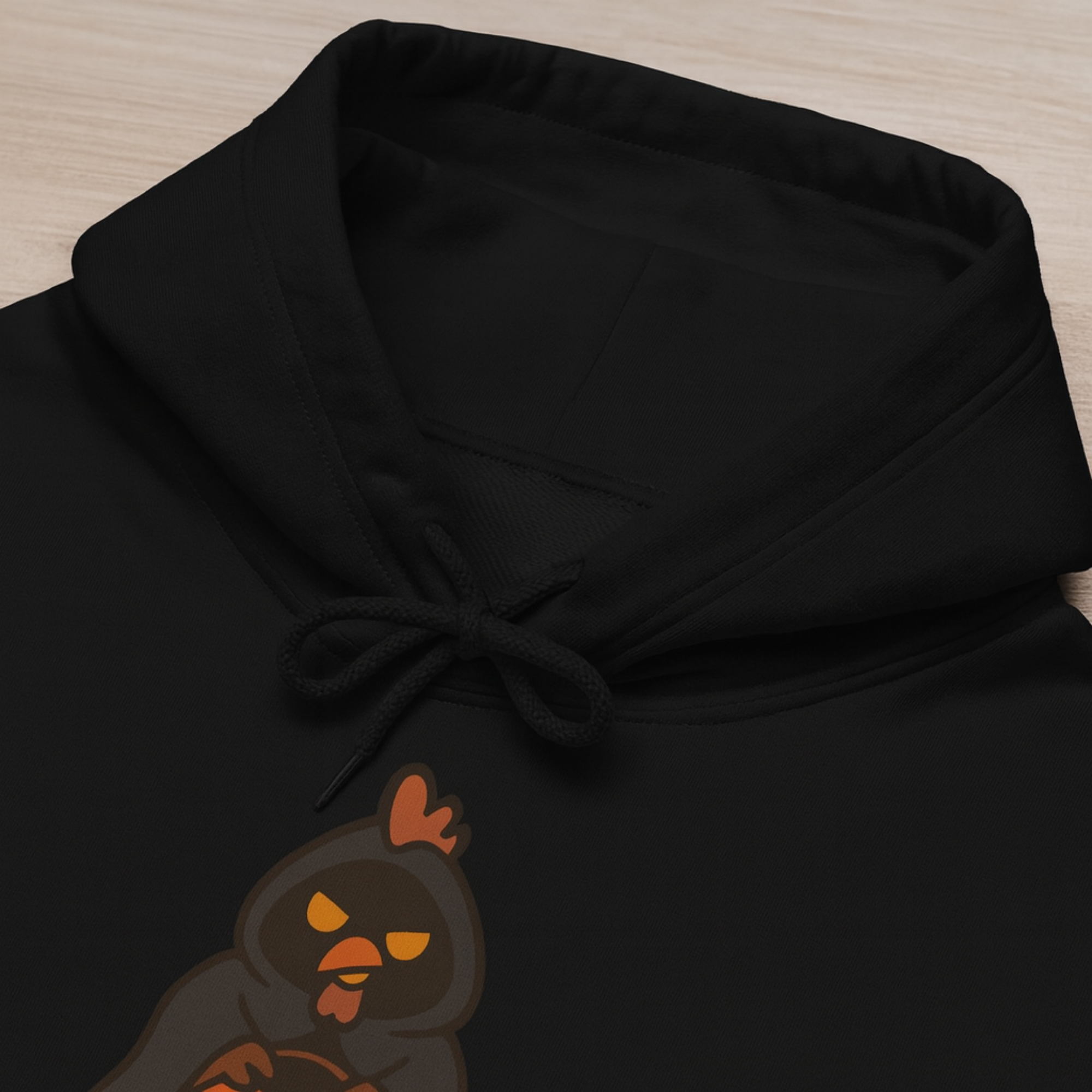 Cloaked in Clucks Hoodie | Funny Halloween Chicken Sweatshirt | Spooky Fall Unisex Pullover product thumbnail image
