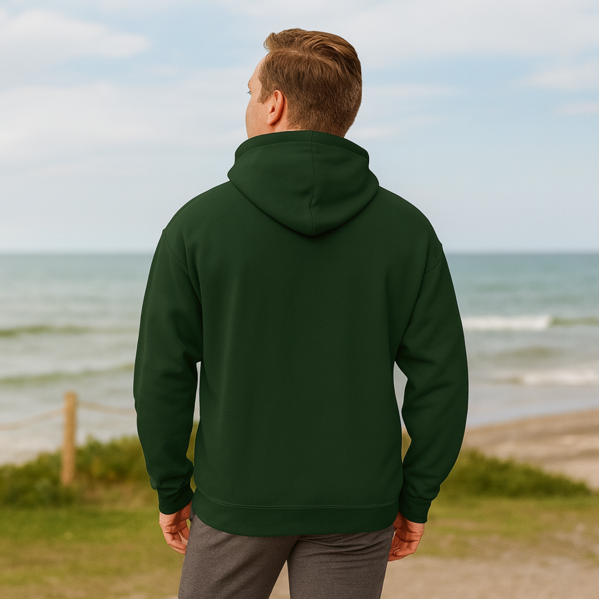 Cloaked in Clucks Hoodie | Funny Halloween Chicken Sweatshirt | Spooky Fall Unisex Pullover product thumbnail image