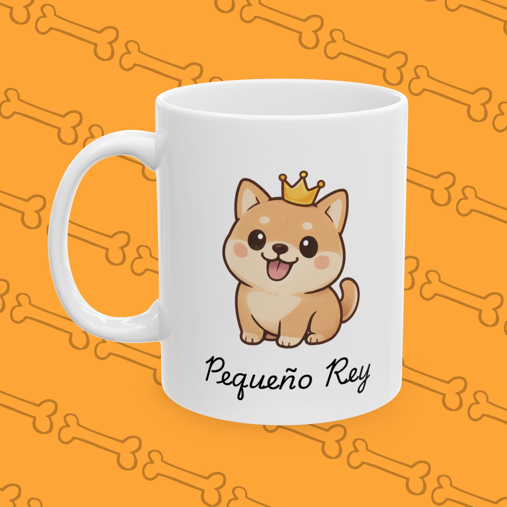 Taza Perrito Kawaii Pequeño Rey – Divertida, tierna y de alta calidad (11oz/15oz)
