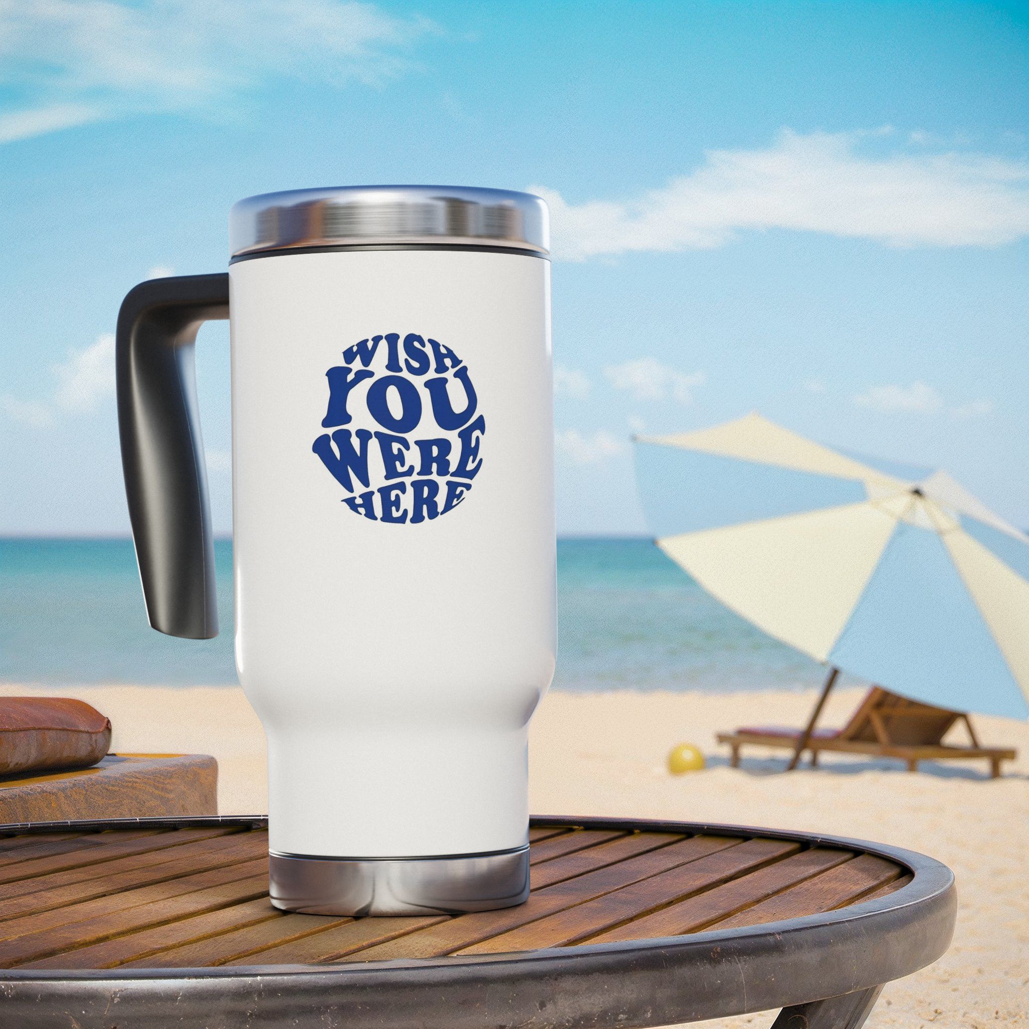 Personalized Travel Mug with Handle, Custom 14oz Water Bottle, Insulated Travel Mug, Birthday Anniversary Weddings Gift for Her/Him, Coffee Cup, Travel Tumbler product thumbnail image Personalized Travel Mug with Handle, Custom 14oz Water Bottle, Insulated Travel Mug, Birthday Anniversary Weddings Gift for Her/Him, Coffee Cup, Travel Tumbler product thumbnail image