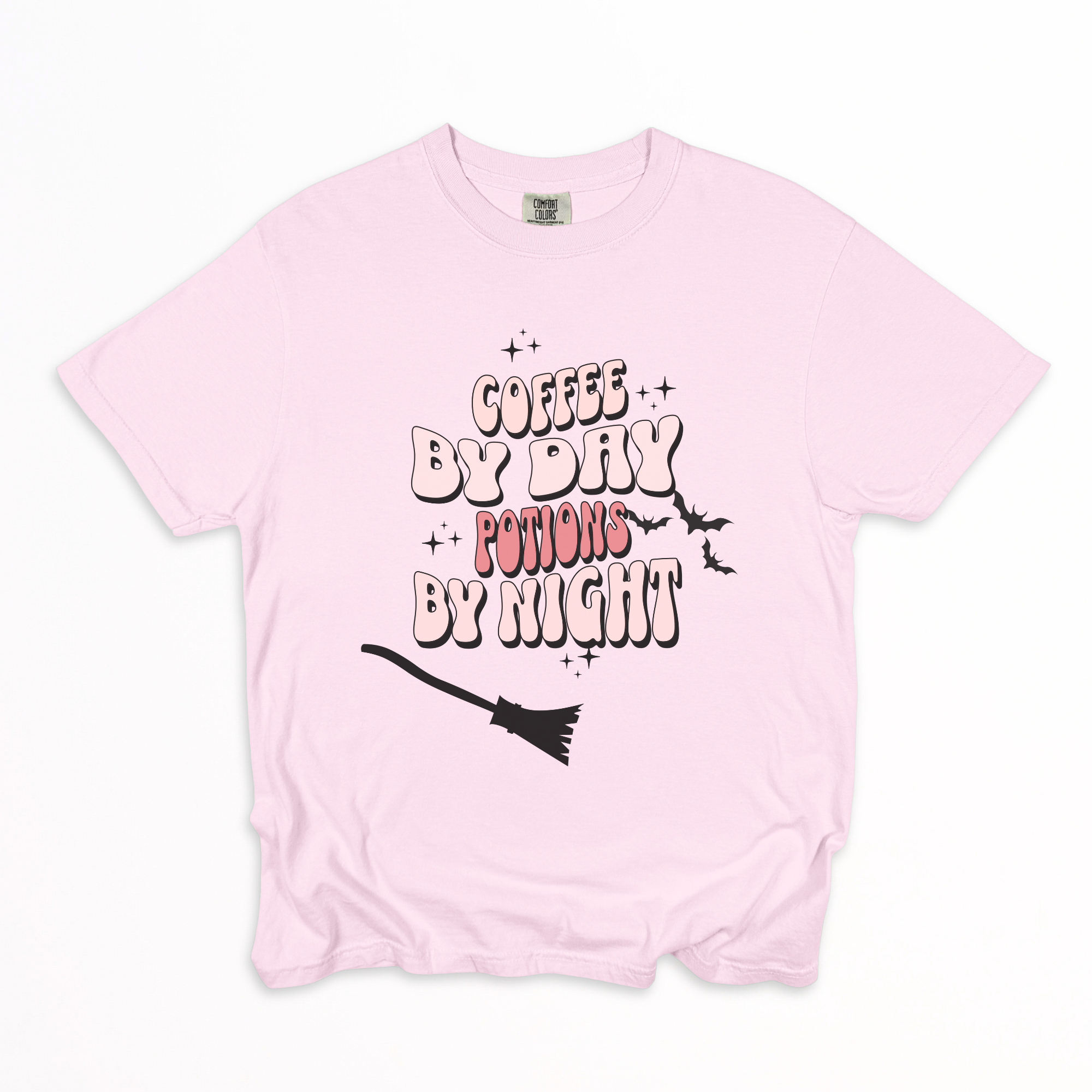 Coffee and Potions Unisex T-shirt for Coffee and Halloween Lovers product thumbnail image Coffee and Potions Unisex T-shirt for Coffee and Halloween Lovers product thumbnail image