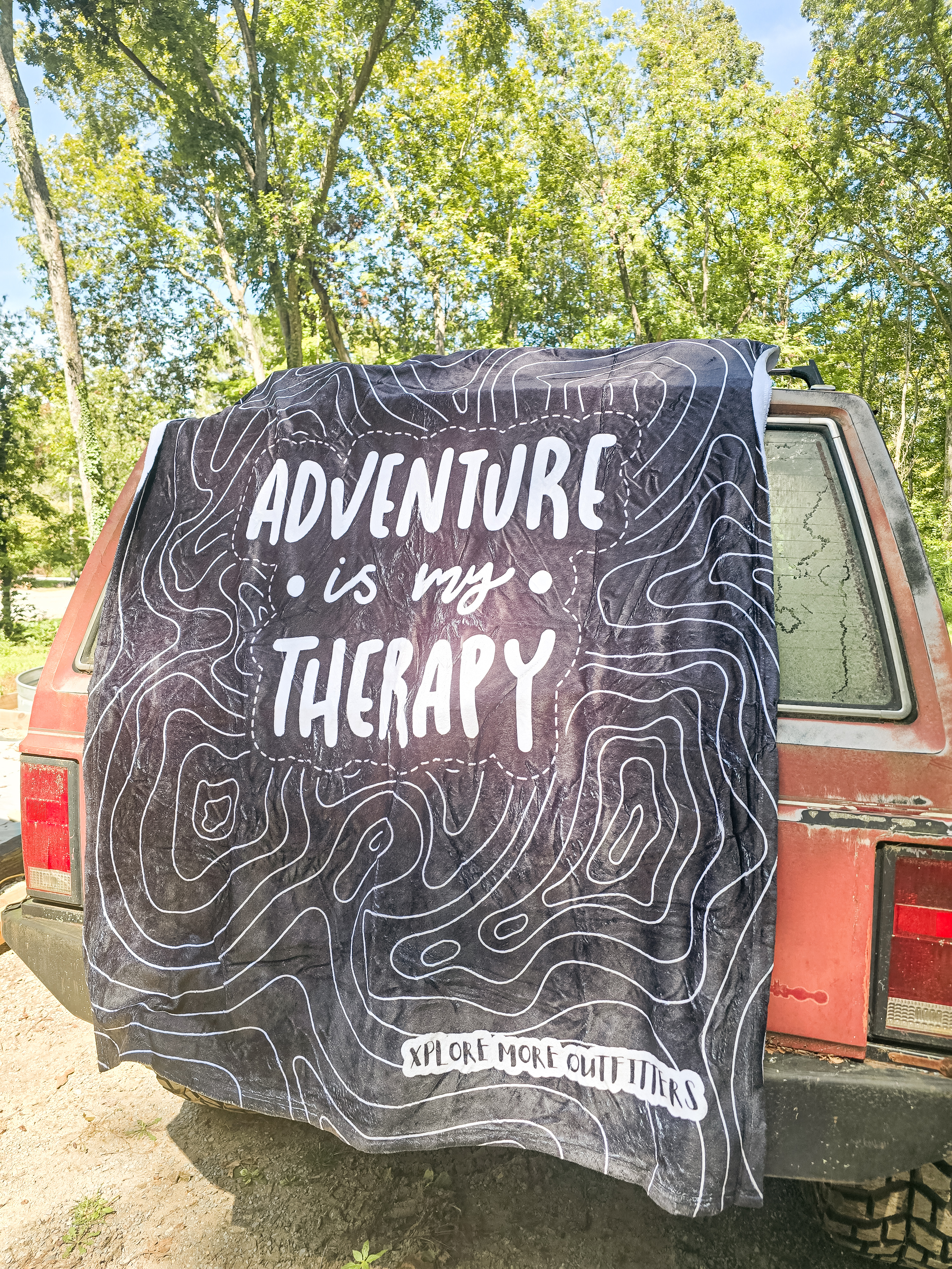 Adventure is My Therapy Velveteen Plush Blanket product thumbnail image Adventure is My Therapy Velveteen Plush Blanket product thumbnail image
