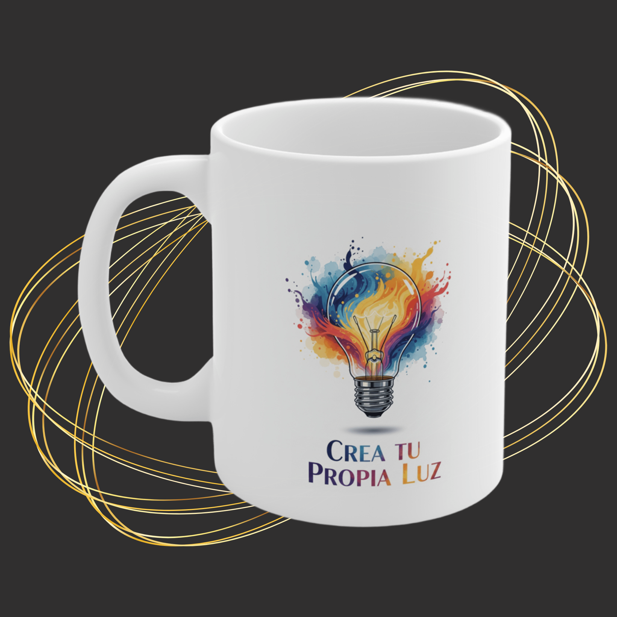 Taza “Crea tu Propia Luz” – Inspírate cada mañana con energía y creatividad (11oz/15oz) product thumbnail image