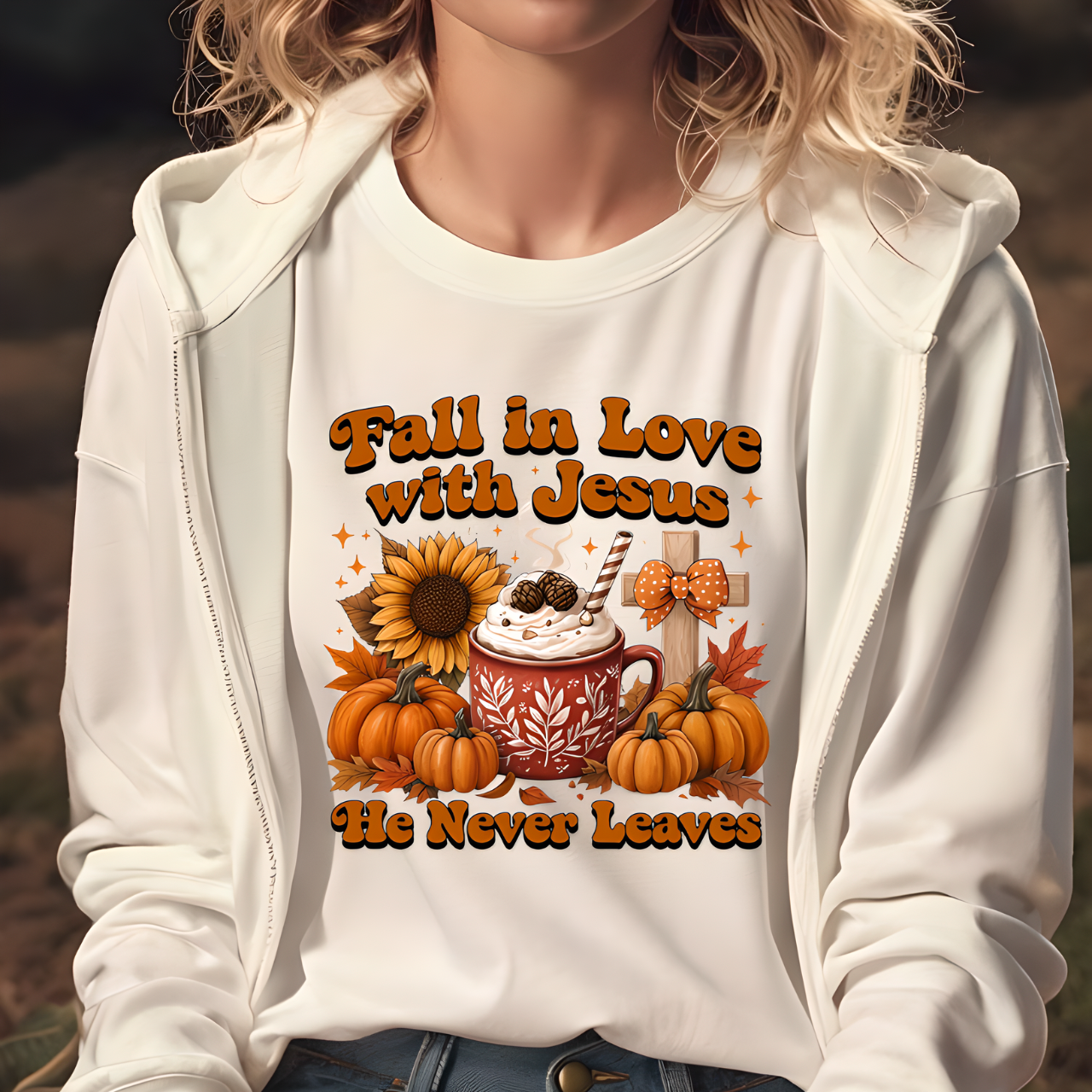 Fall in Love with Jesus Unisex Garment Dyed Comofrt Colors T-Shirt | Christian Fall T-Shirt | Faith Based Thanksgiving Tee | Unisex Religious Cotton Top product thumbnail image Fall in Love with Jesus Unisex Garment Dyed Comofrt Colors T-Shirt | Christian Fall T-Shirt | Faith Based Thanksgiving Tee | Unisex Religious Cotton Top product thumbnail image