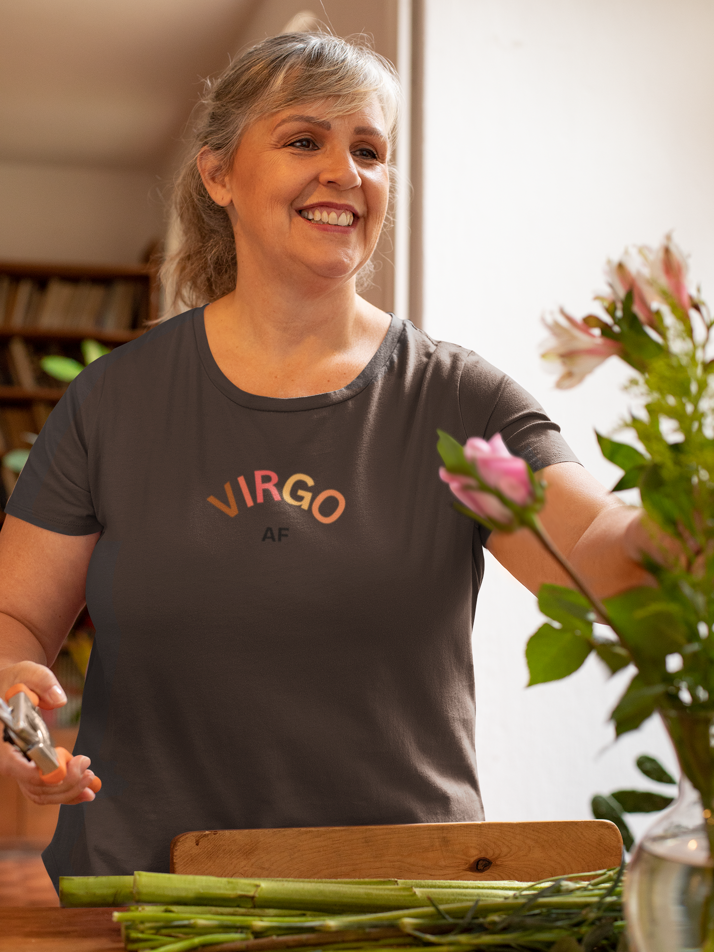 Virgo AF Zodiac Women's Tee - Perfect Gift for Aunt Friend Sister Cousin Niece Daughter Woman product thumbnail image Virgo AF Zodiac Women's Tee - Perfect Gift for Aunt Friend Sister Cousin Niece Daughter Woman product thumbnail image