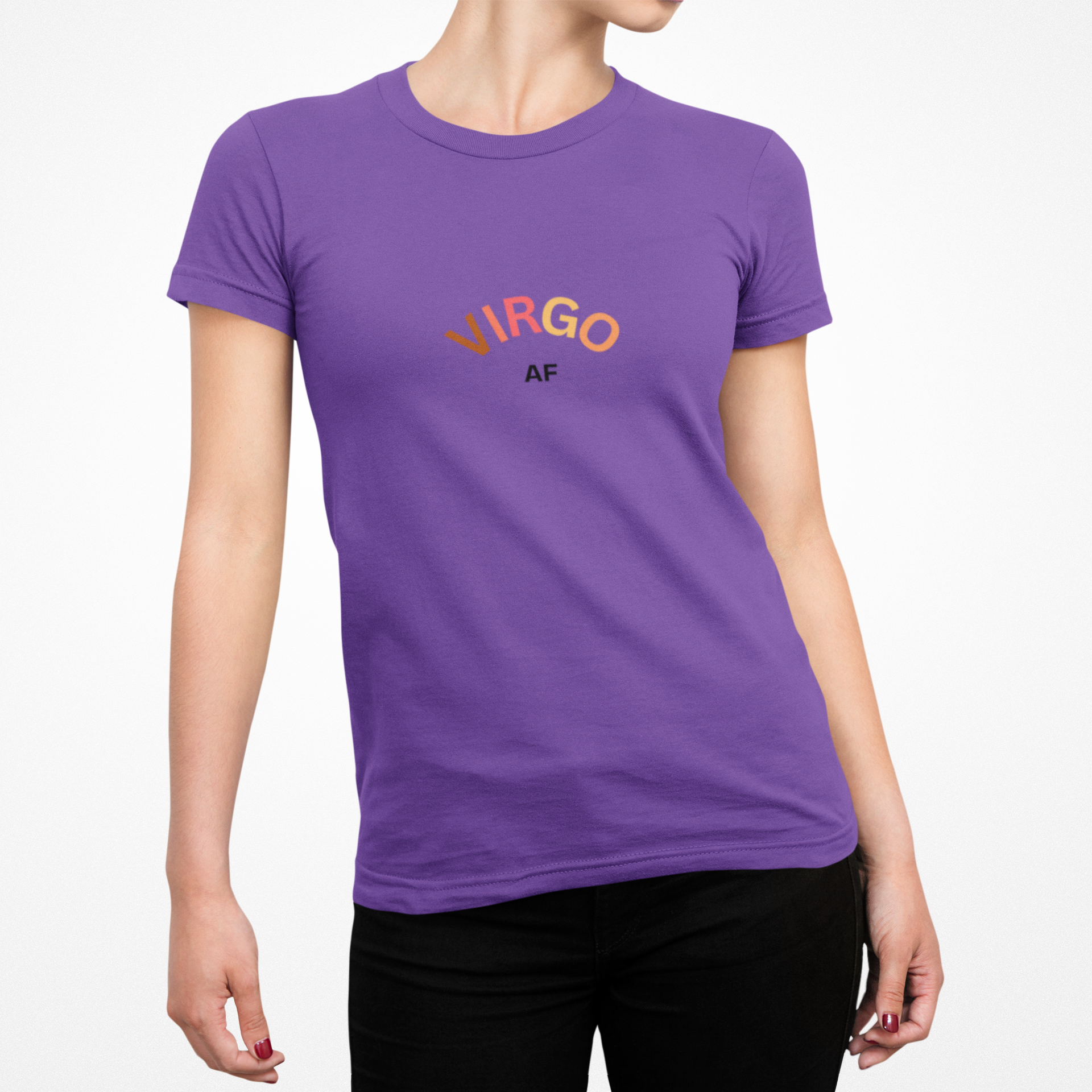 Virgo AF Zodiac Women's Tee - Perfect Gift for Aunt Friend Sister Cousin Niece Daughter Woman  product thumbnail image