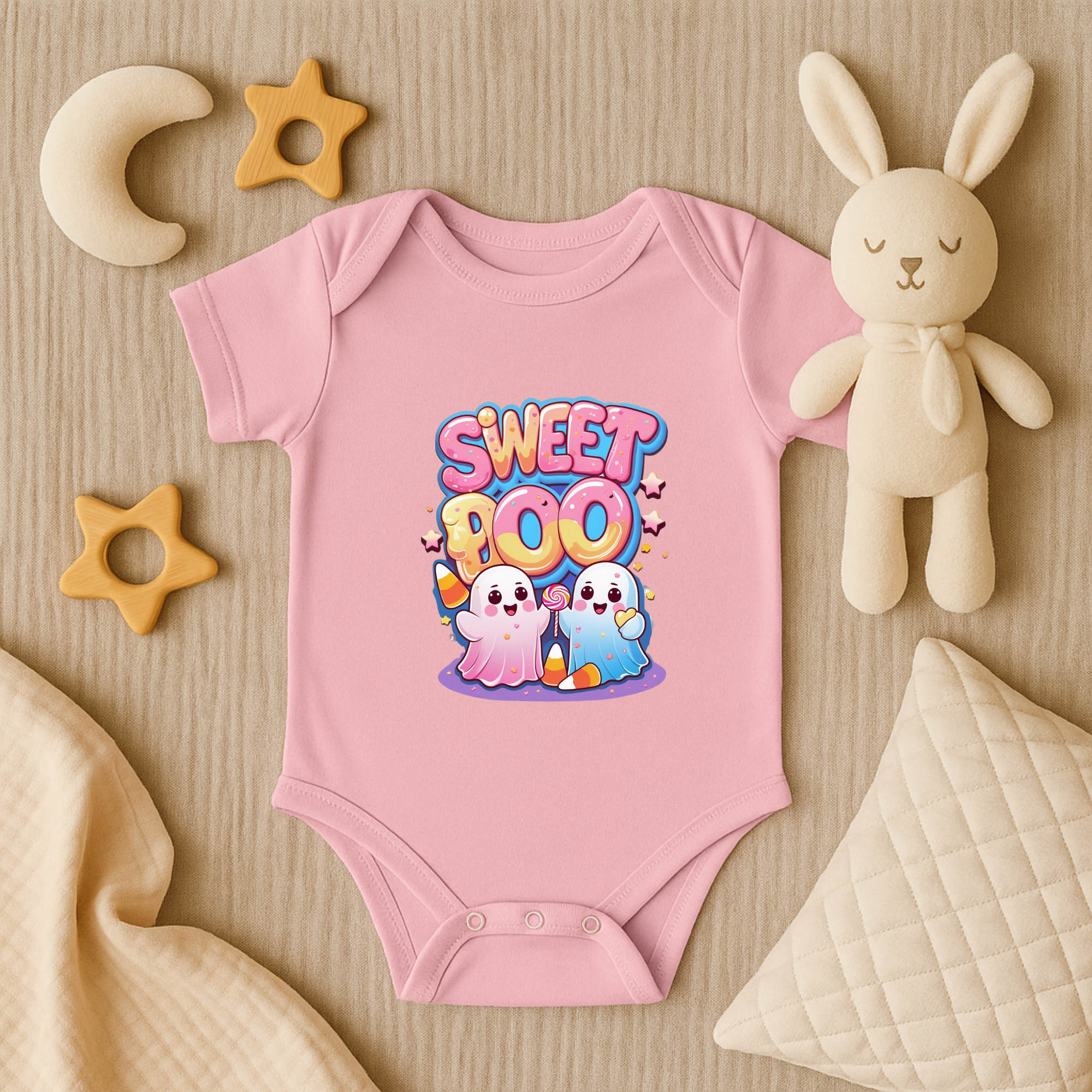 Sweet Boo Halloween Baby Onesie | Cute Ghost Infant Bodysuit | Kawaii Halloween Baby Shower Gift