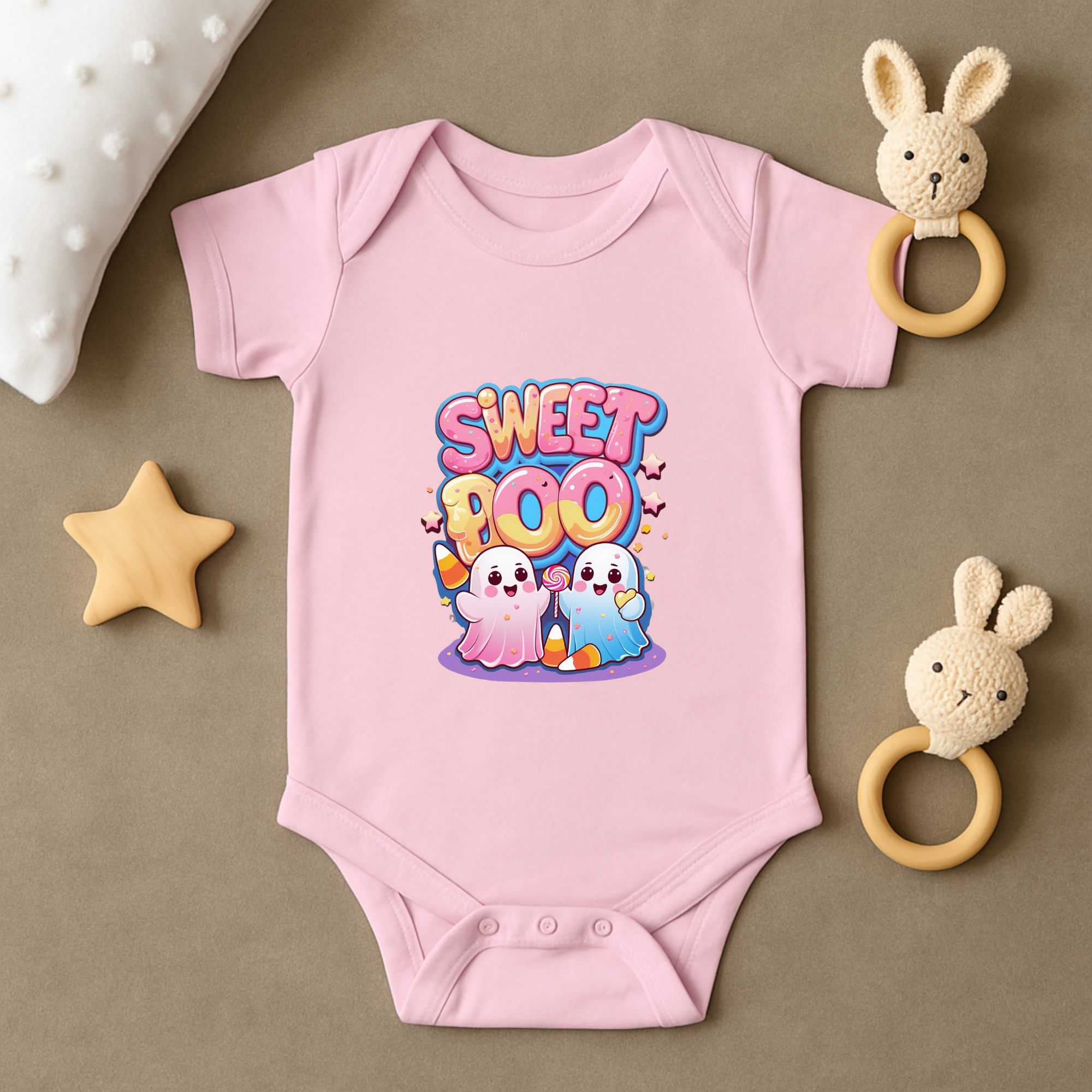 Sweet Boo Halloween Baby Onesie | Cute Ghost Infant Bodysuit | Kawaii Halloween Baby Shower Gift product thumbnail image Sweet Boo Halloween Baby Onesie | Cute Ghost Infant Bodysuit | Kawaii Halloween Baby Shower Gift product thumbnail image