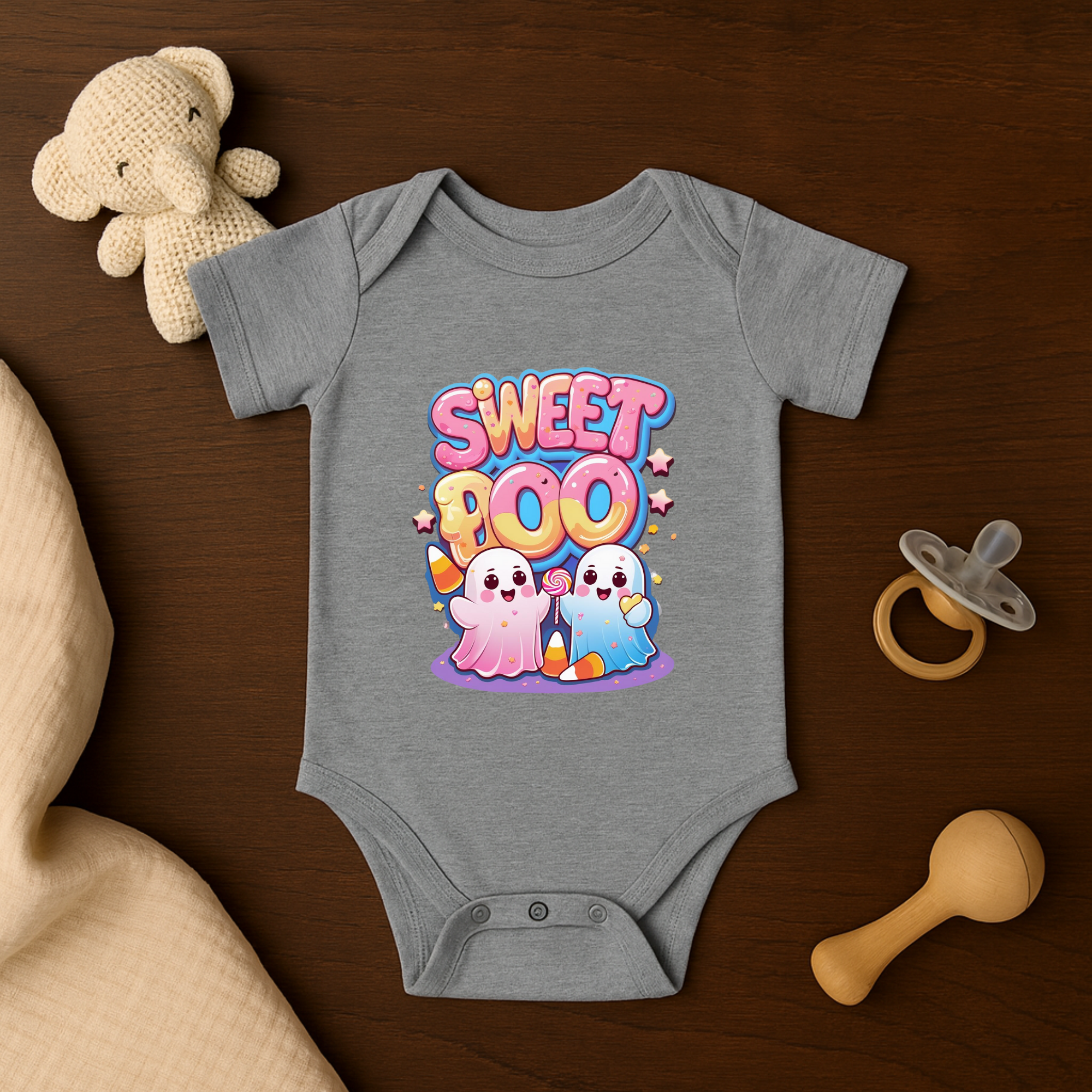 Sweet Boo Halloween Baby Onesie | Cute Ghost Infant Bodysuit | Kawaii Halloween Baby Shower Gift product thumbnail image Sweet Boo Halloween Baby Onesie | Cute Ghost Infant Bodysuit | Kawaii Halloween Baby Shower Gift product thumbnail image