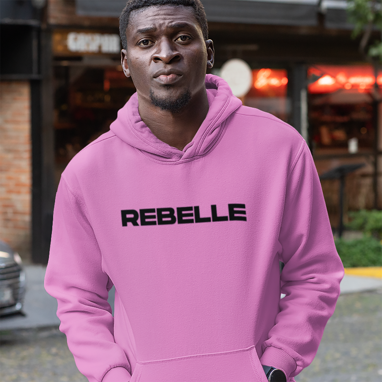 Rebelle Unisex Hooded Sweatshirt product thumbnail image Rebelle Unisex Hooded Sweatshirt product thumbnail image
