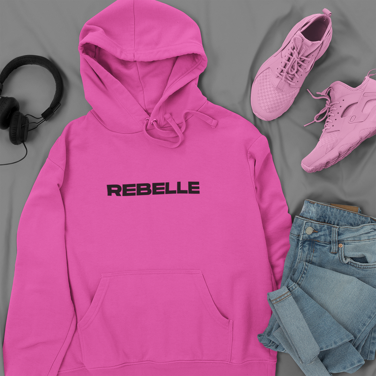 Rebelle Unisex Hooded Sweatshirt product thumbnail image Rebelle Unisex Hooded Sweatshirt product thumbnail image